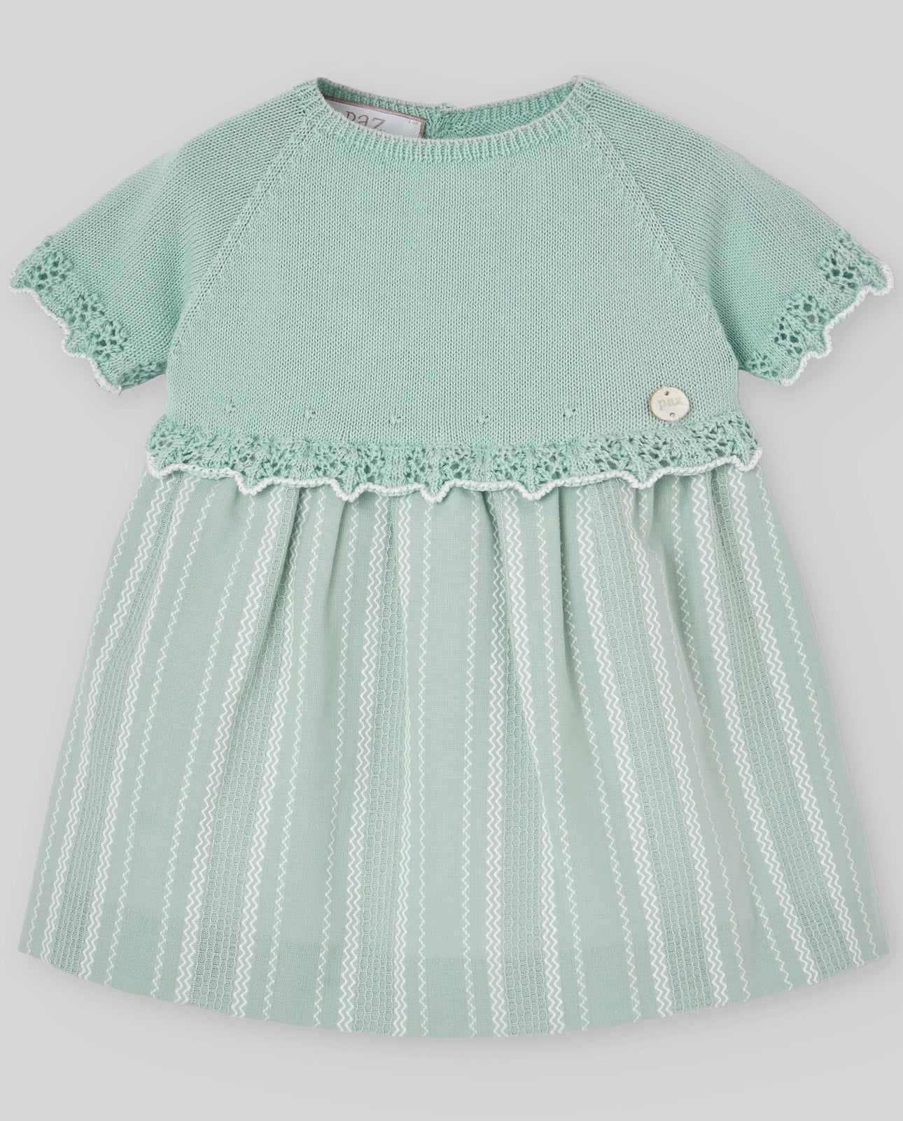 White baby girl gown for baptism and christening