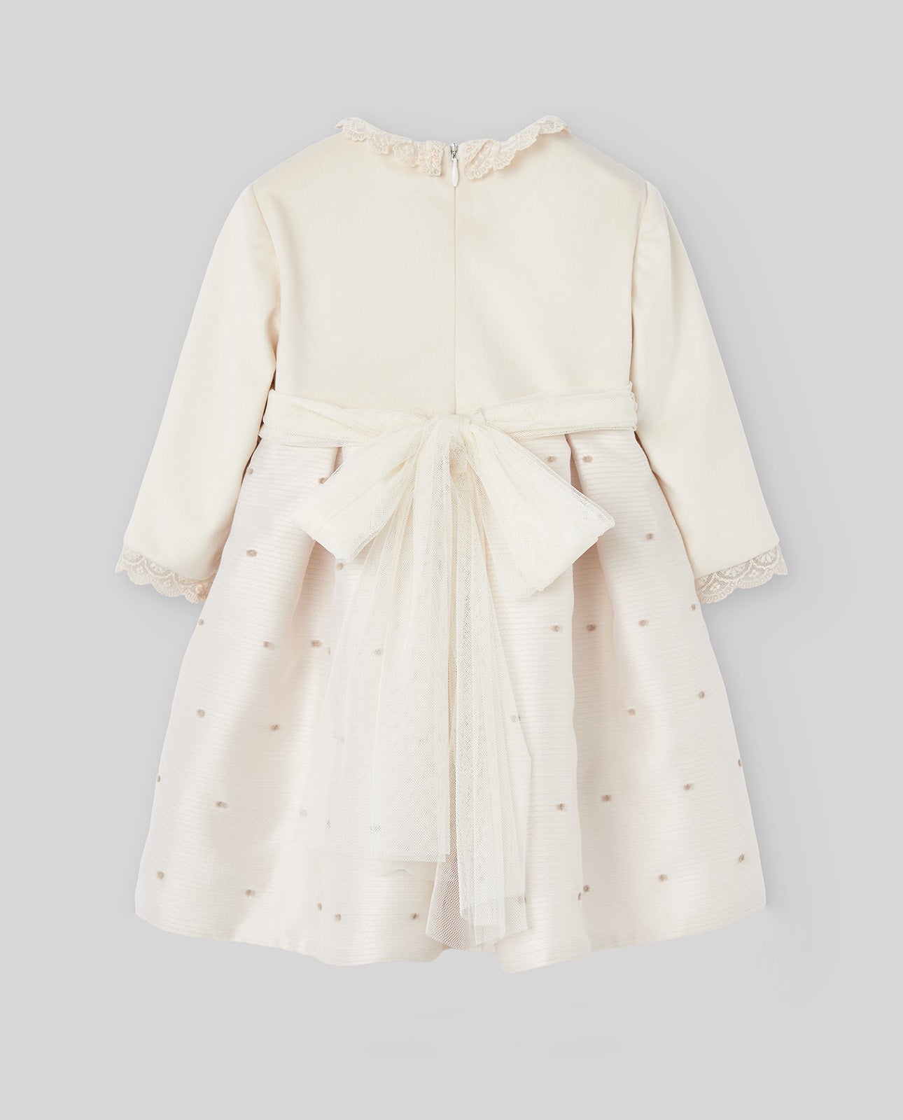 VESTIDO M/L COMBINADO INFANTIL "CEREMONIA OI 26-27"