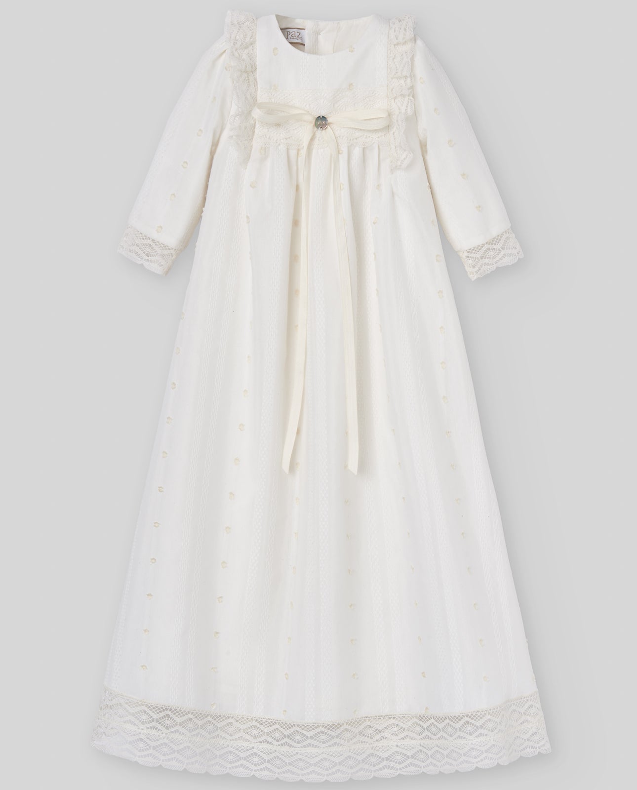 Paz Rodrguez | Ivory Lace dress for Baby Girl - 6 Months Paz Rodrguez | Ivory Lace dress for Baby Girl - 6 Months