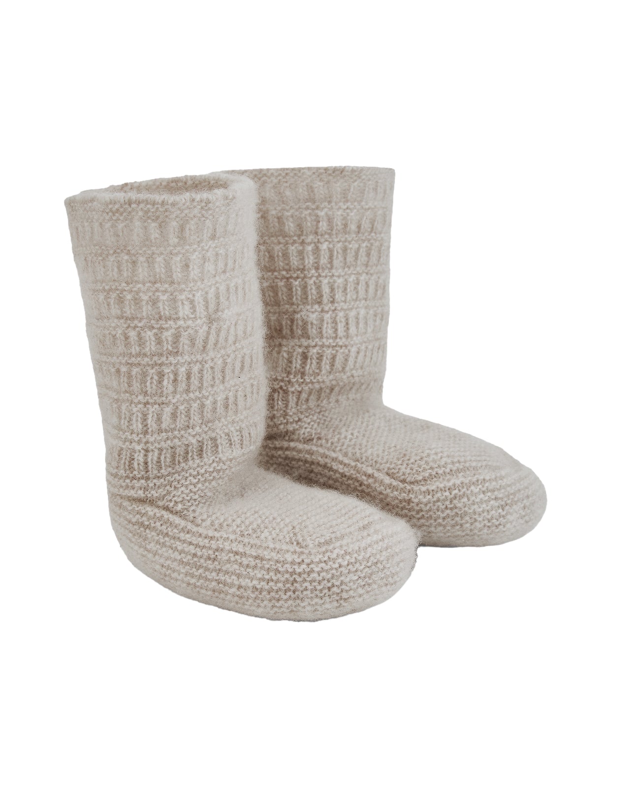 Chaussons en tricot en angora ESSENTIA