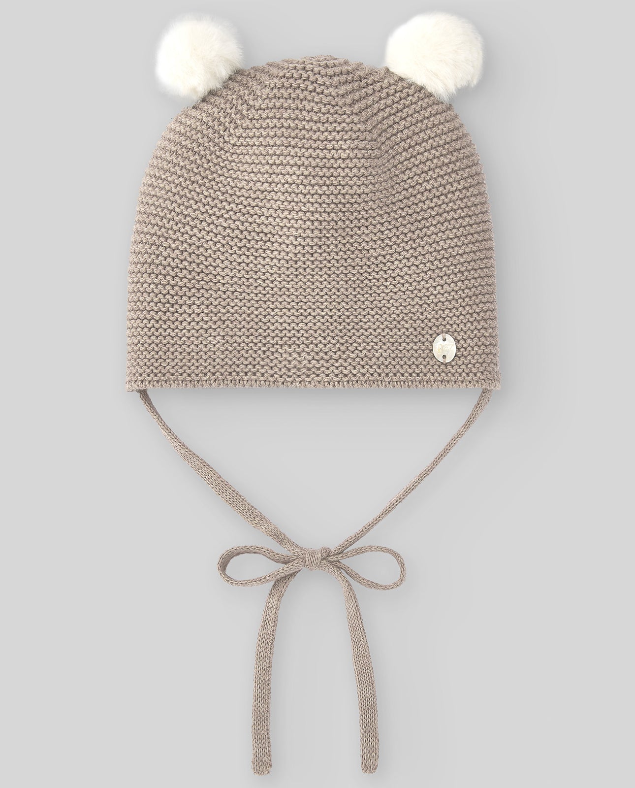 Cashmere hat with pompoms ESENCIAL