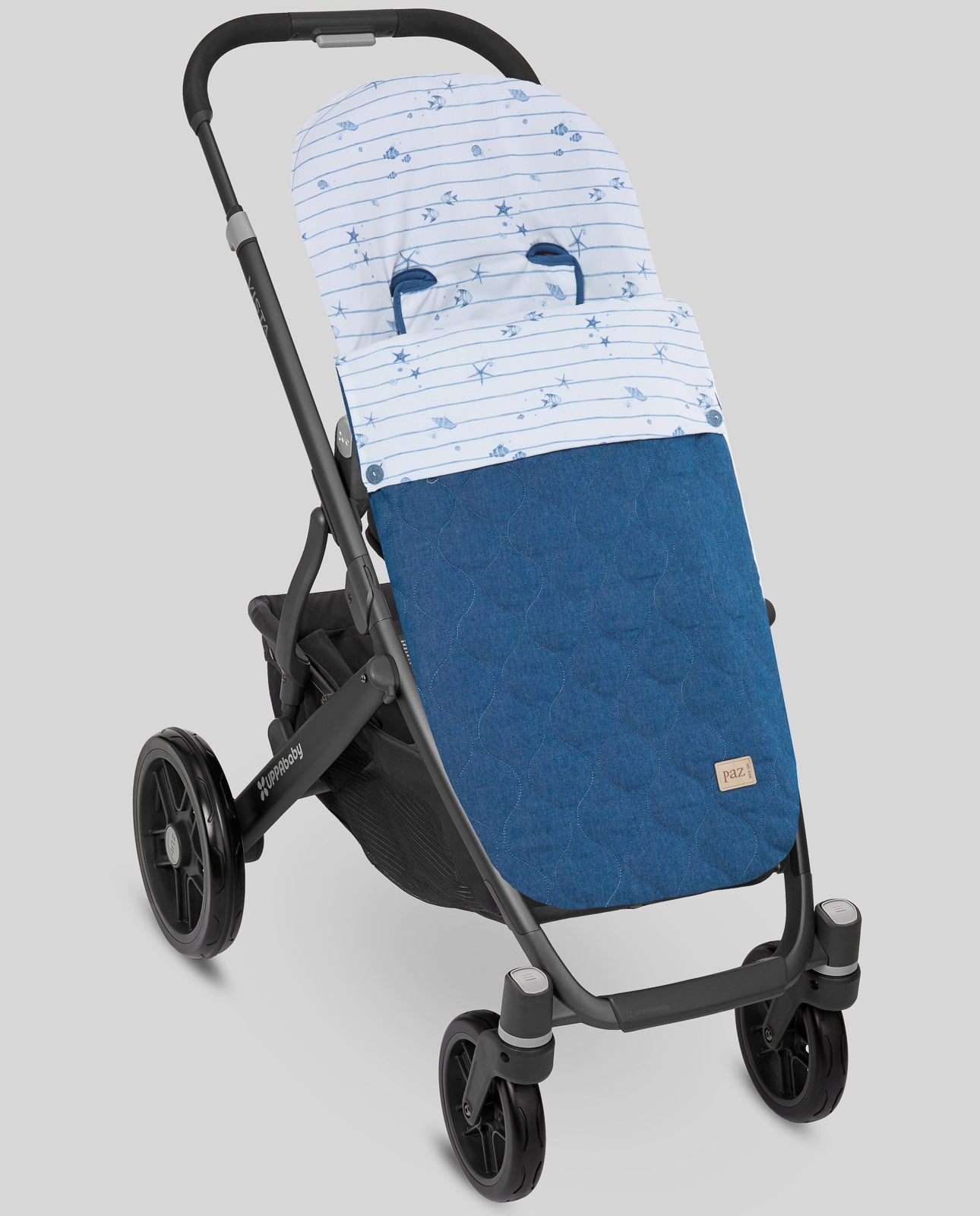 Chancelière pour poussette double JEANS