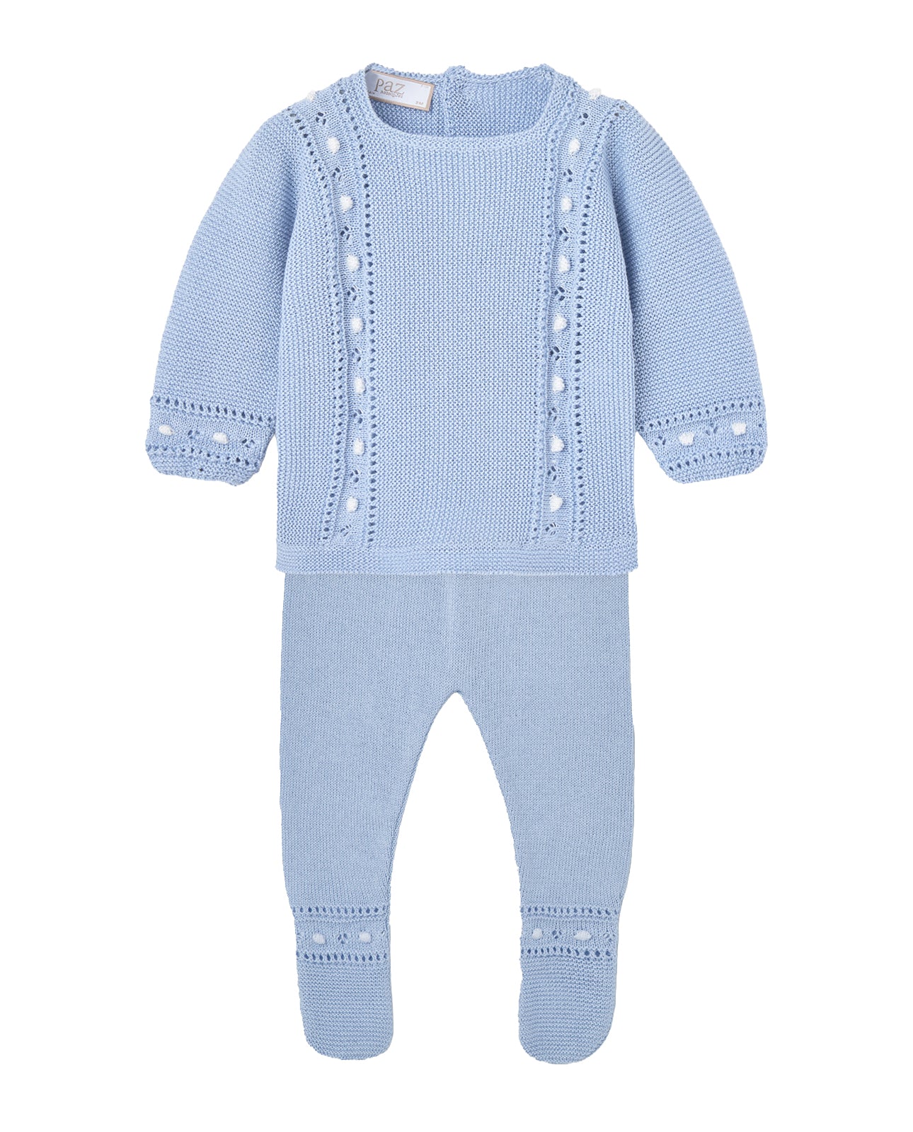 Set Baumwoll-Strickpullover + Strickhose ALEGRA