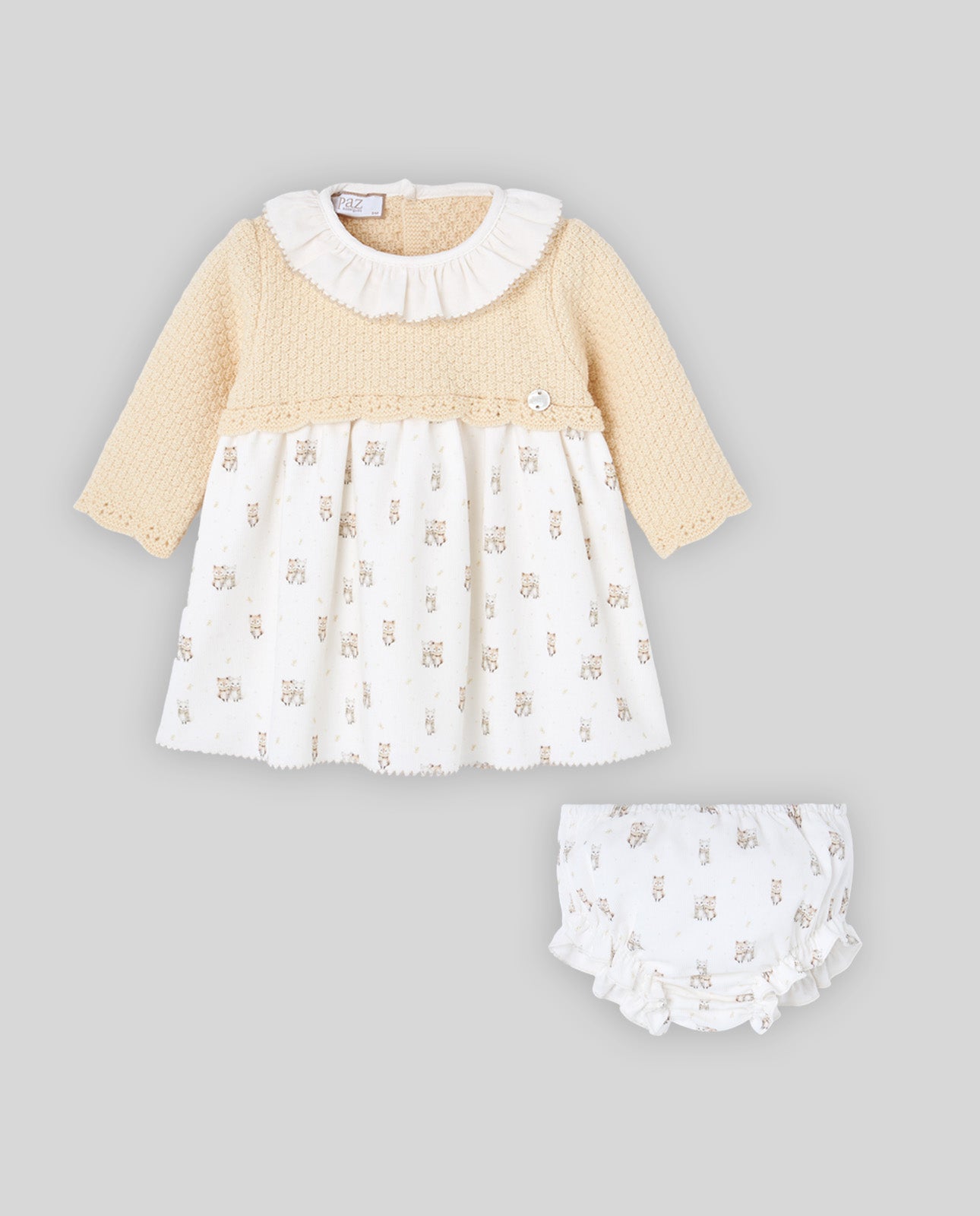 Set Kleid aus Strickstoff + Höschen MEL