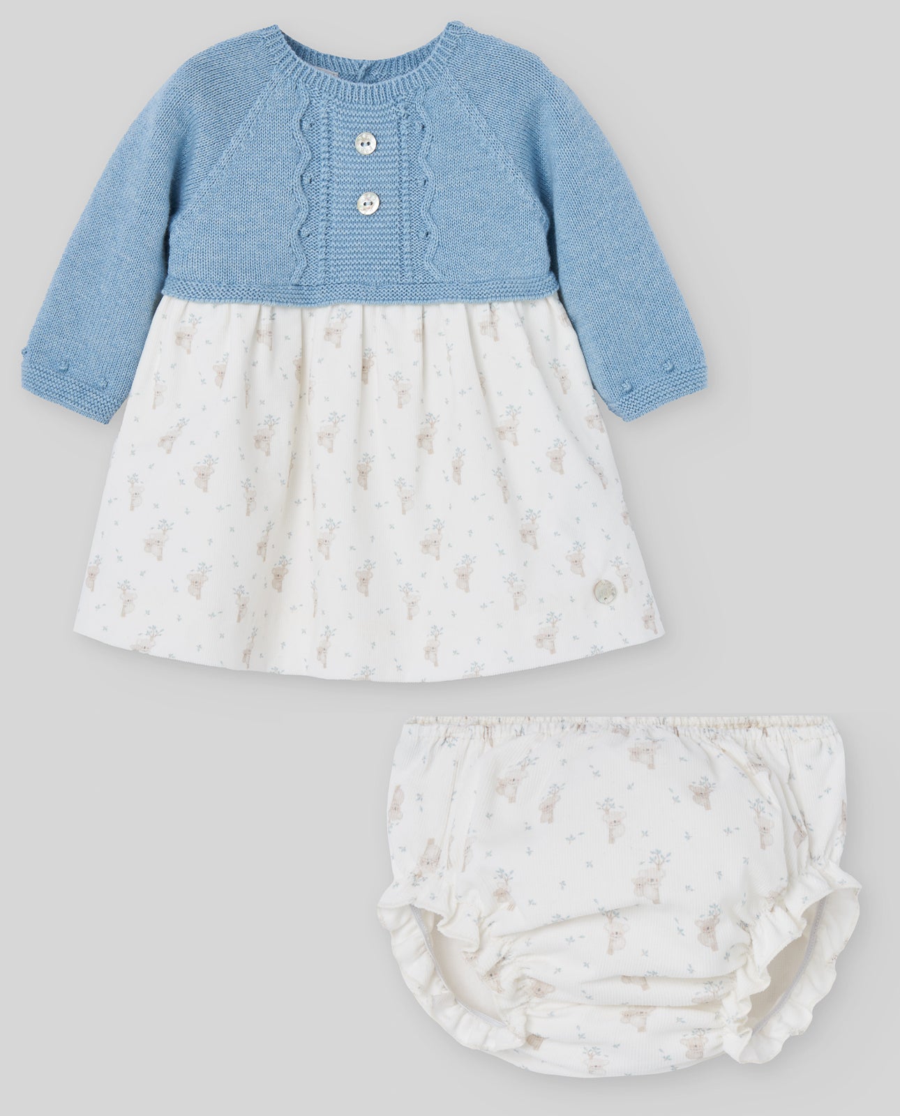 Conjunto vestido combinado + braga KOALA