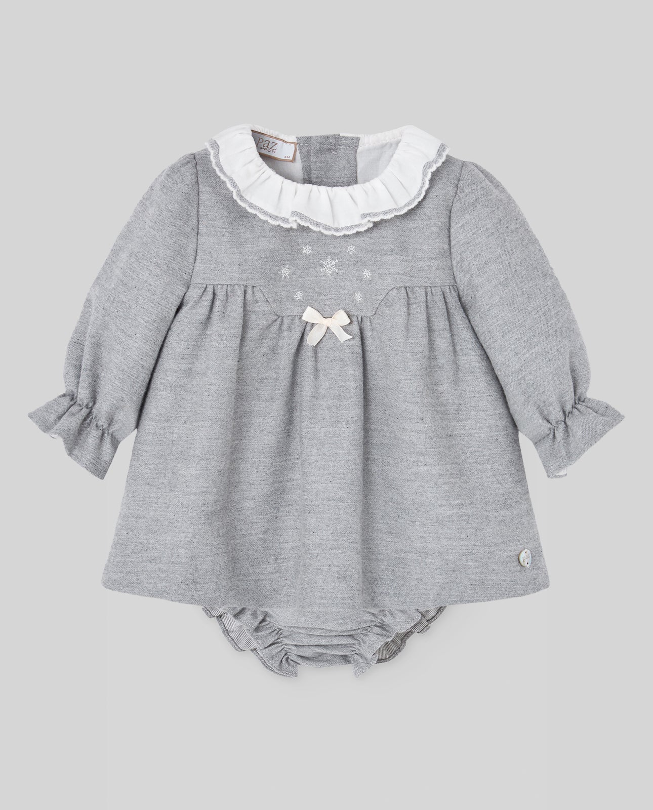 Grey dress + grey bloomers set NEVE