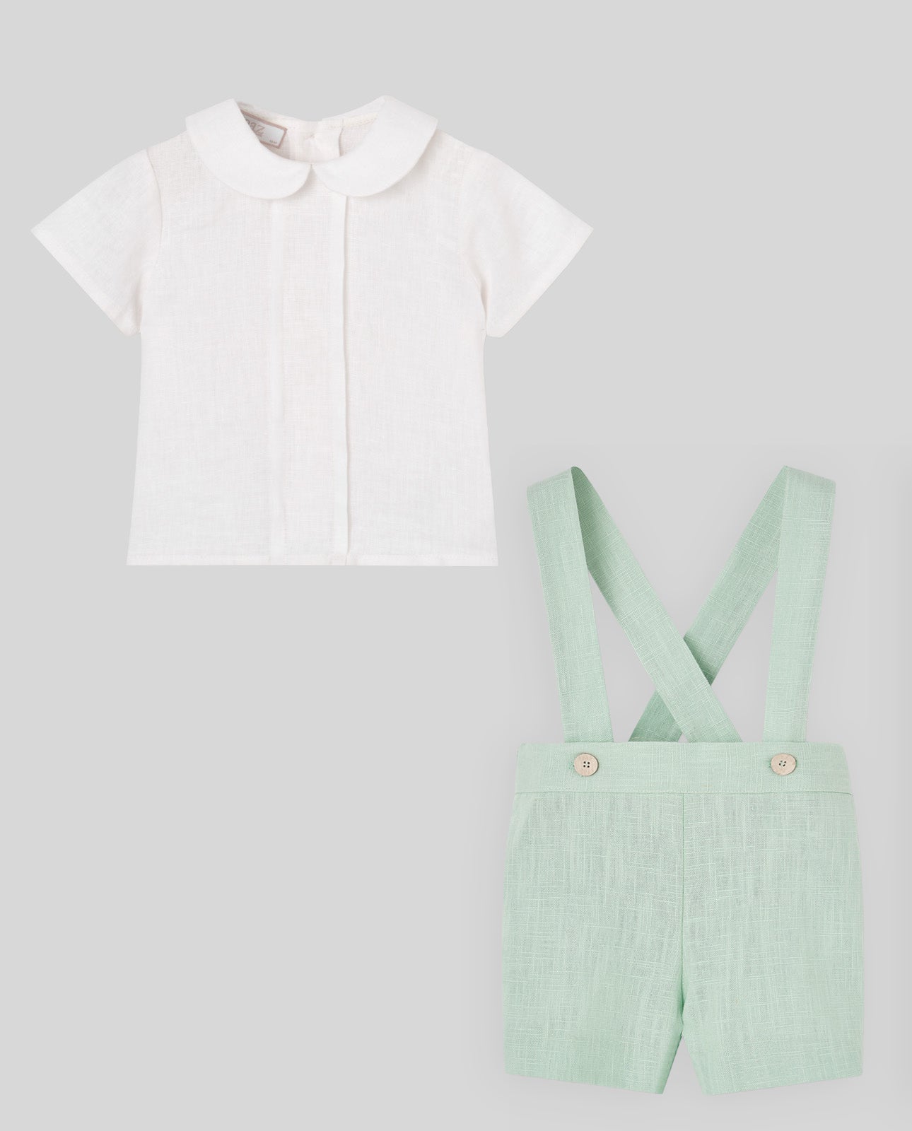 Conjunto camisa + pantalón corto tirantes CEREMONIA