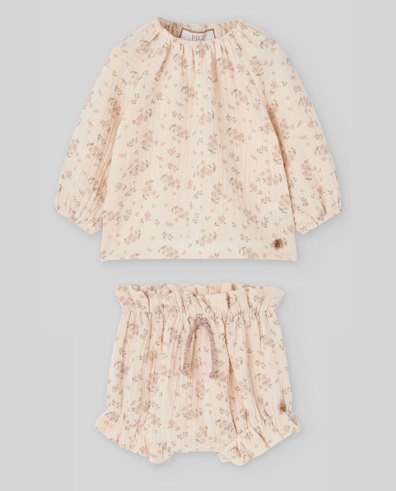 Set blusa a fiori + culotte neonata MONECA