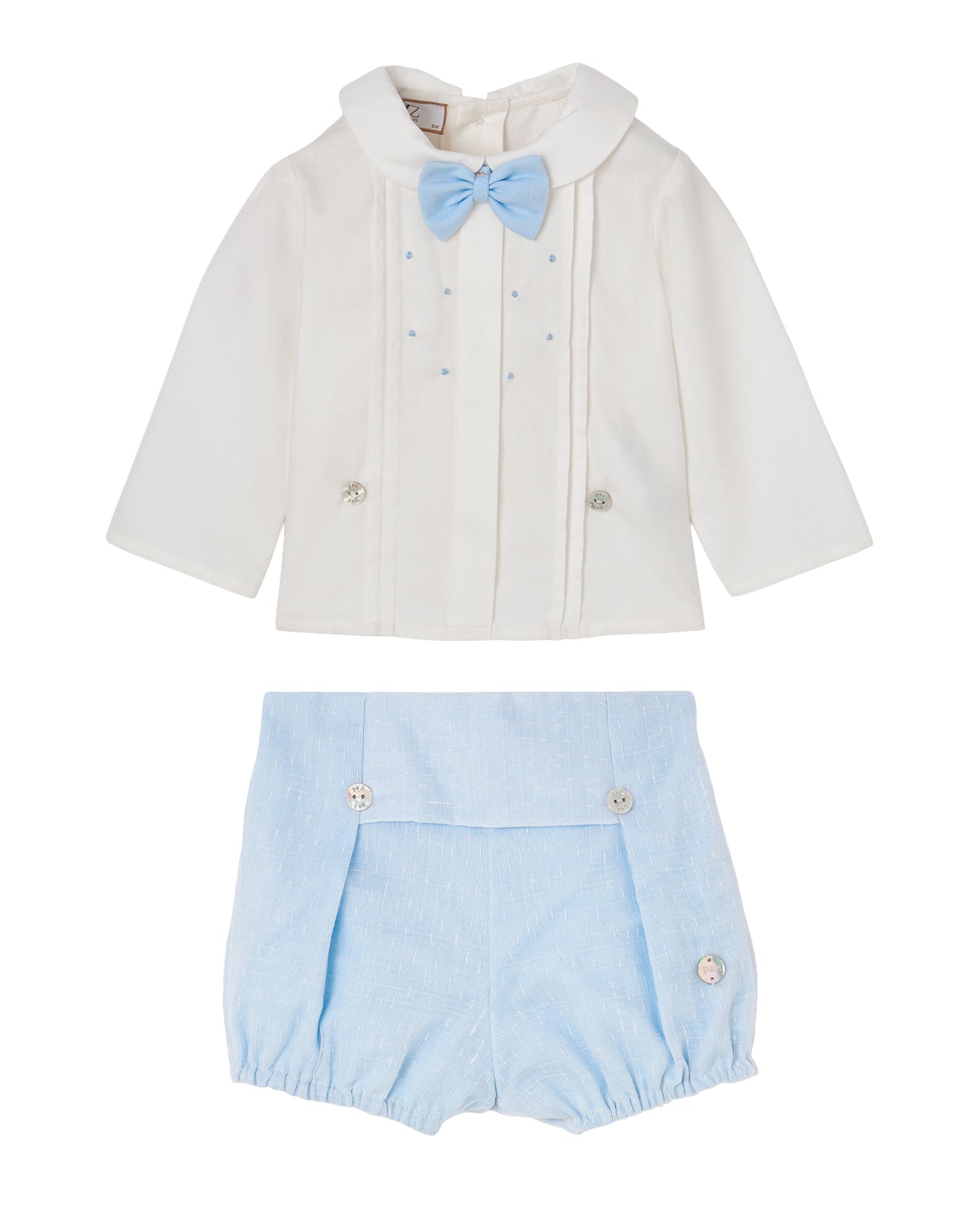 Set camicia con fiocco + bermuda FOGAR