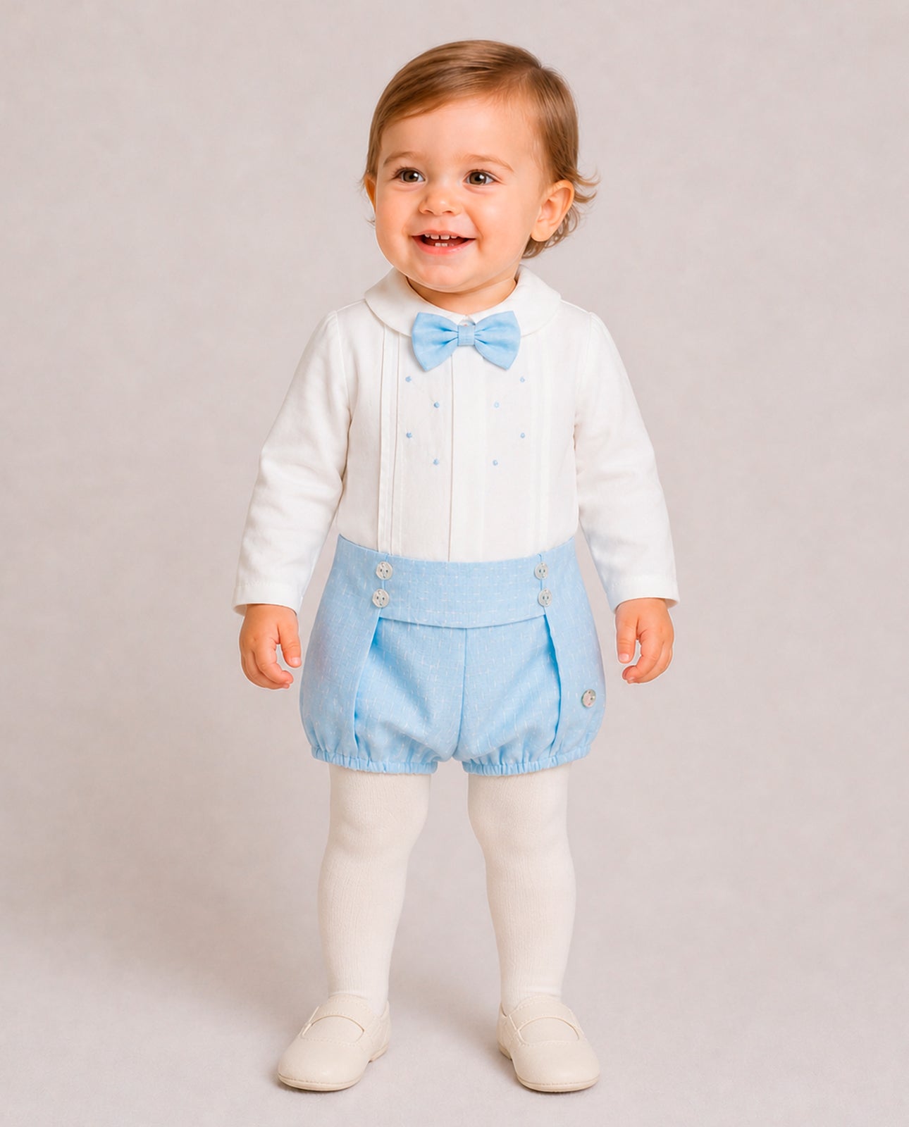 Set camicia con fiocco + bermuda FOGAR