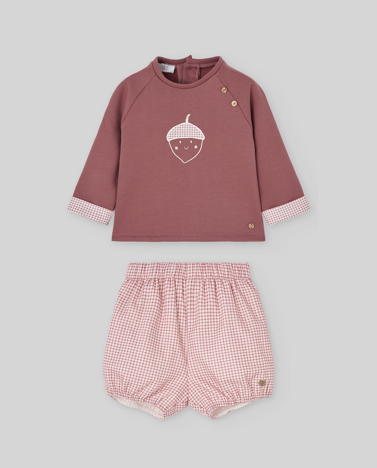 Set felpa in peluche + bermuda LUMBRE