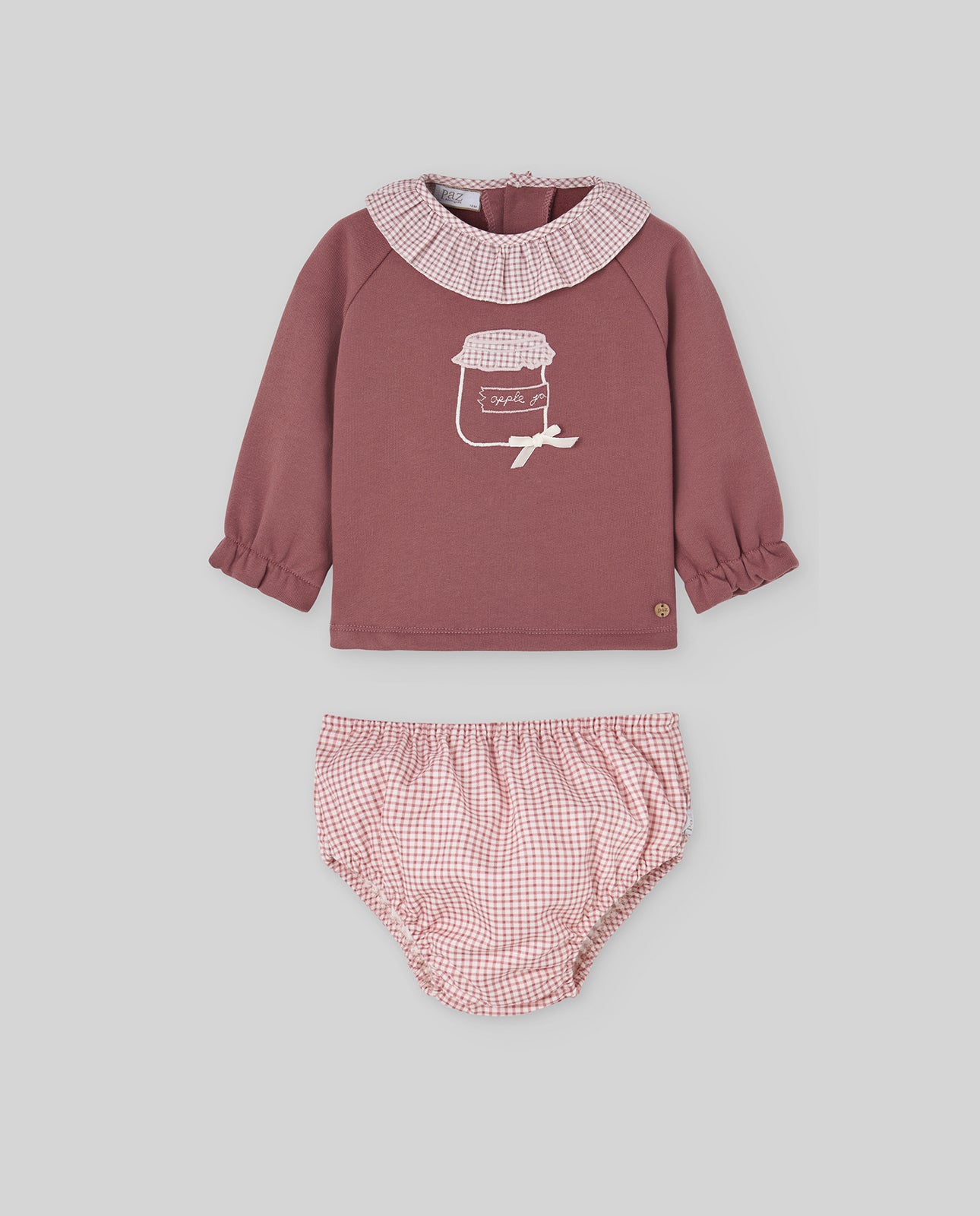 Set felpa in peluche bambina + mutandina LUMBRE
