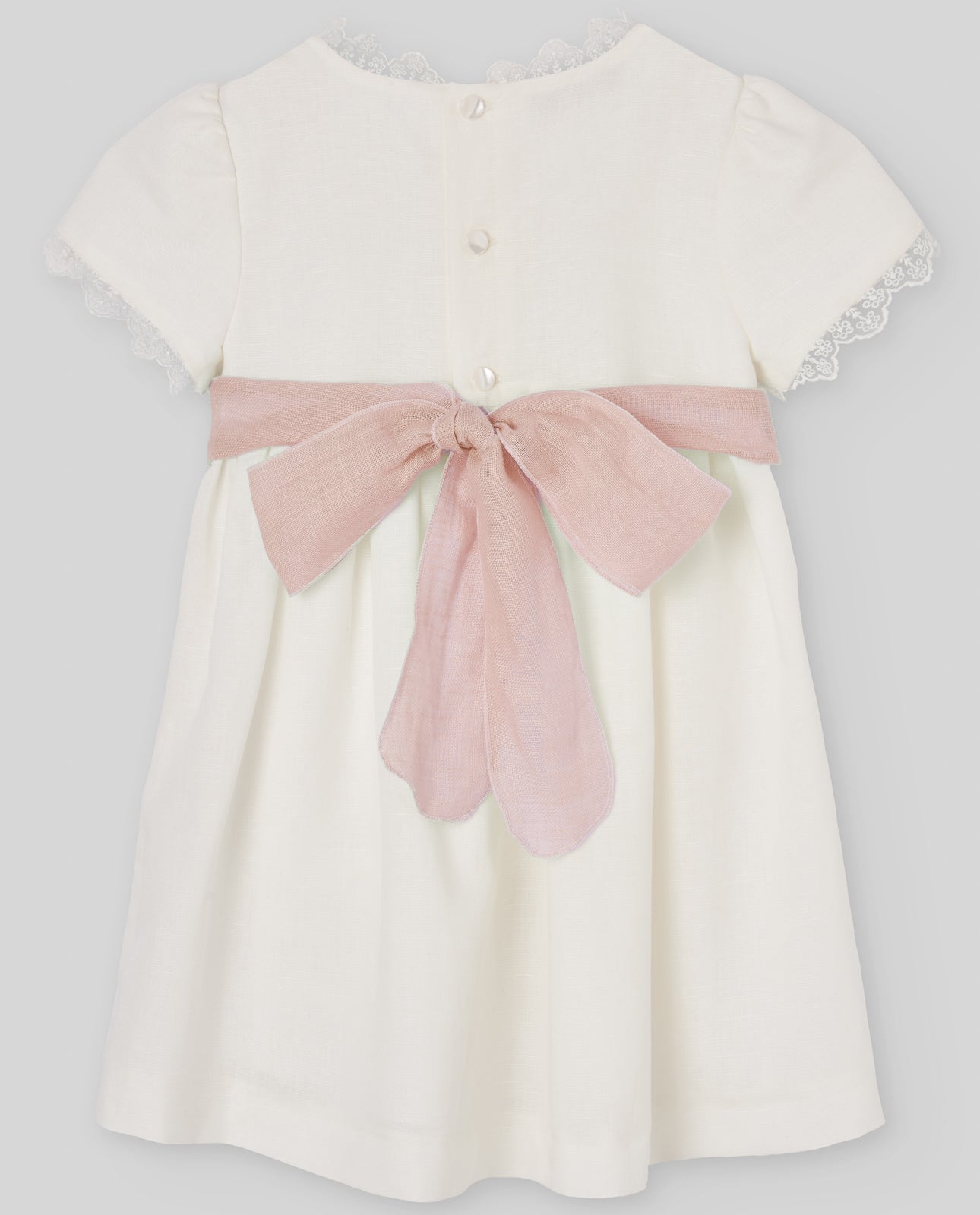 Vestido algodón lino CEREMONIA