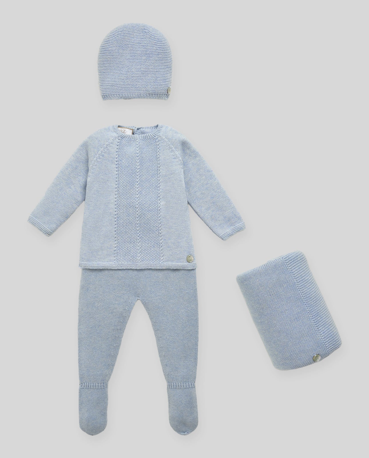 Hat + sweater + leggins + blanket set REGALO