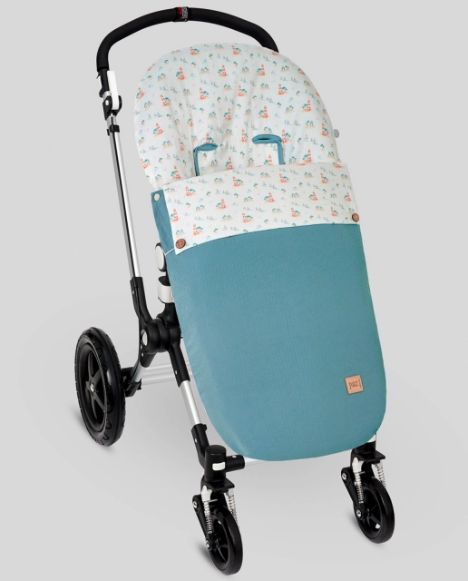 Saco silla paseo de niña con forro polar BOUQUET medida universal