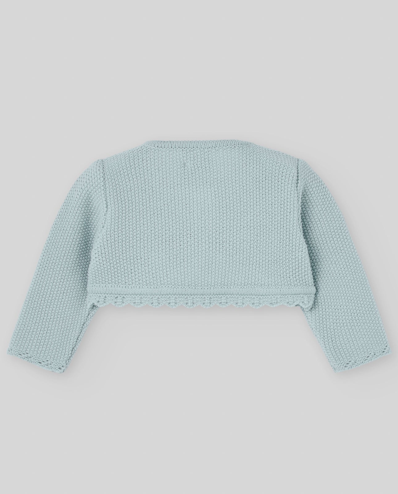 KNIT NEWBORN SHORT CARDIGAN SEMILLA