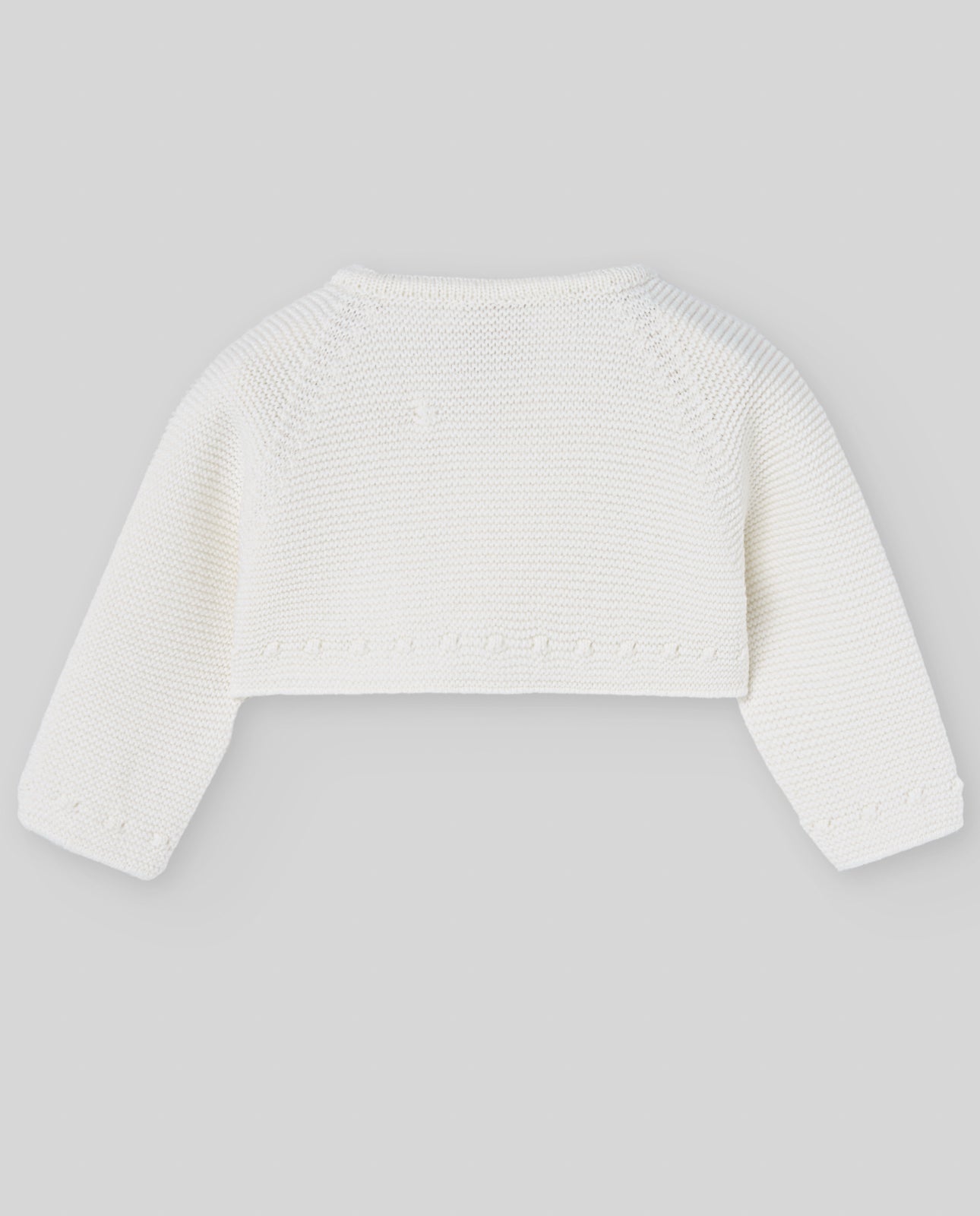 KNIT NEWBORN SHORT CARDIGAN "PAZ OI 25-26"