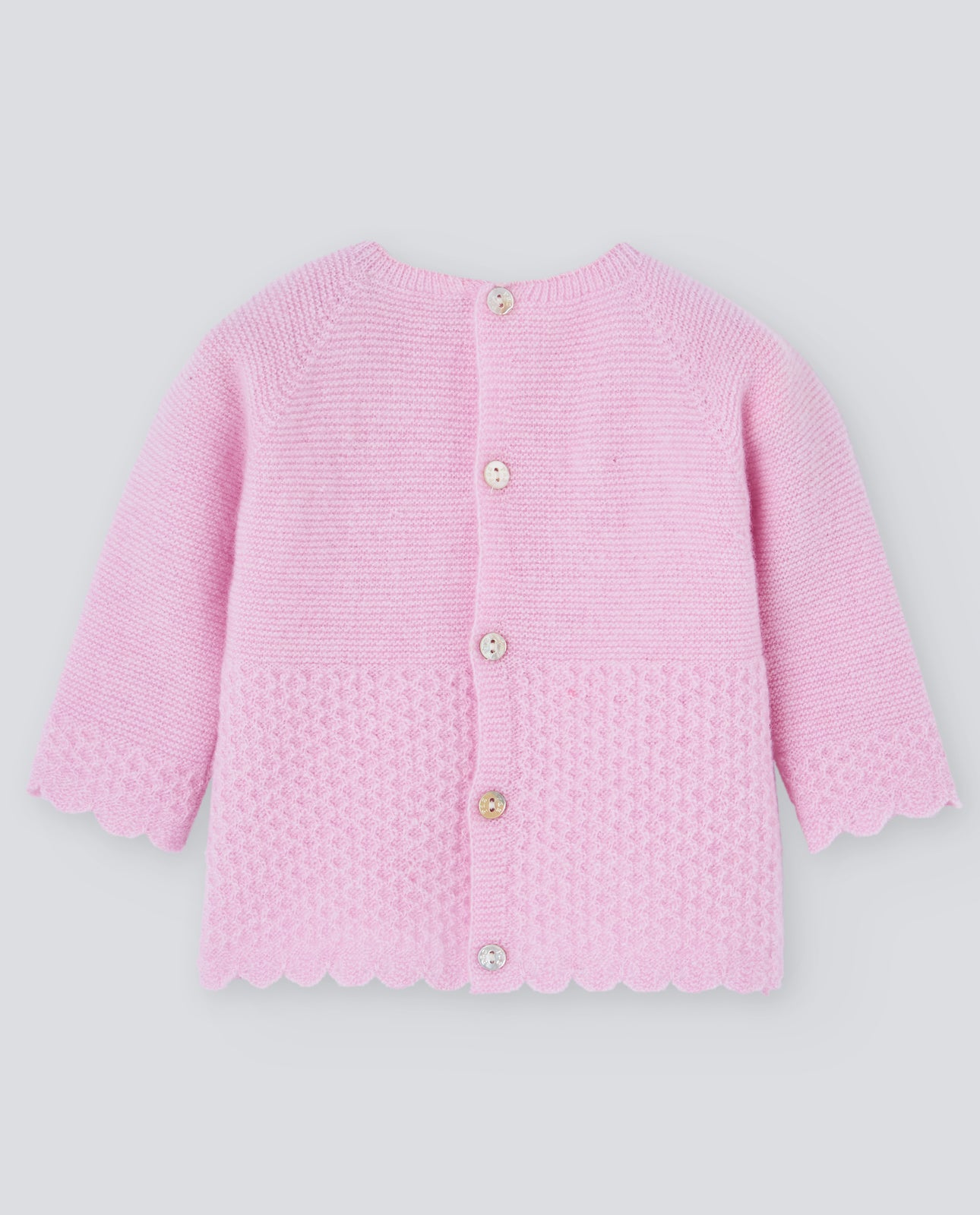 Pink wool cashmere sweater "ESSENTIA"