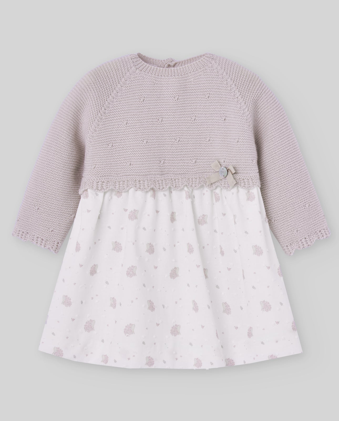 Wool combined dress "ERIZOS"