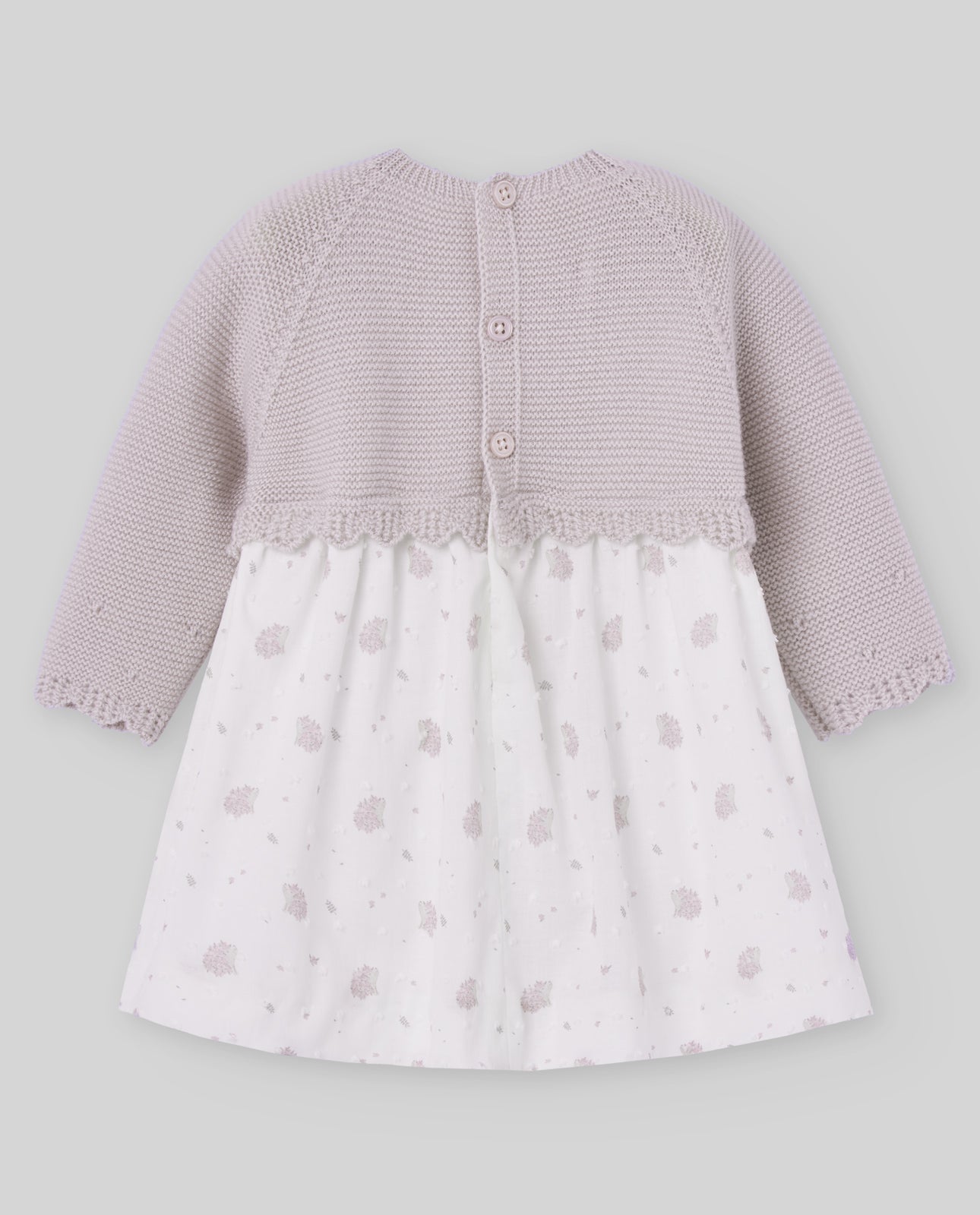 Wool combined dress "ERIZOS"