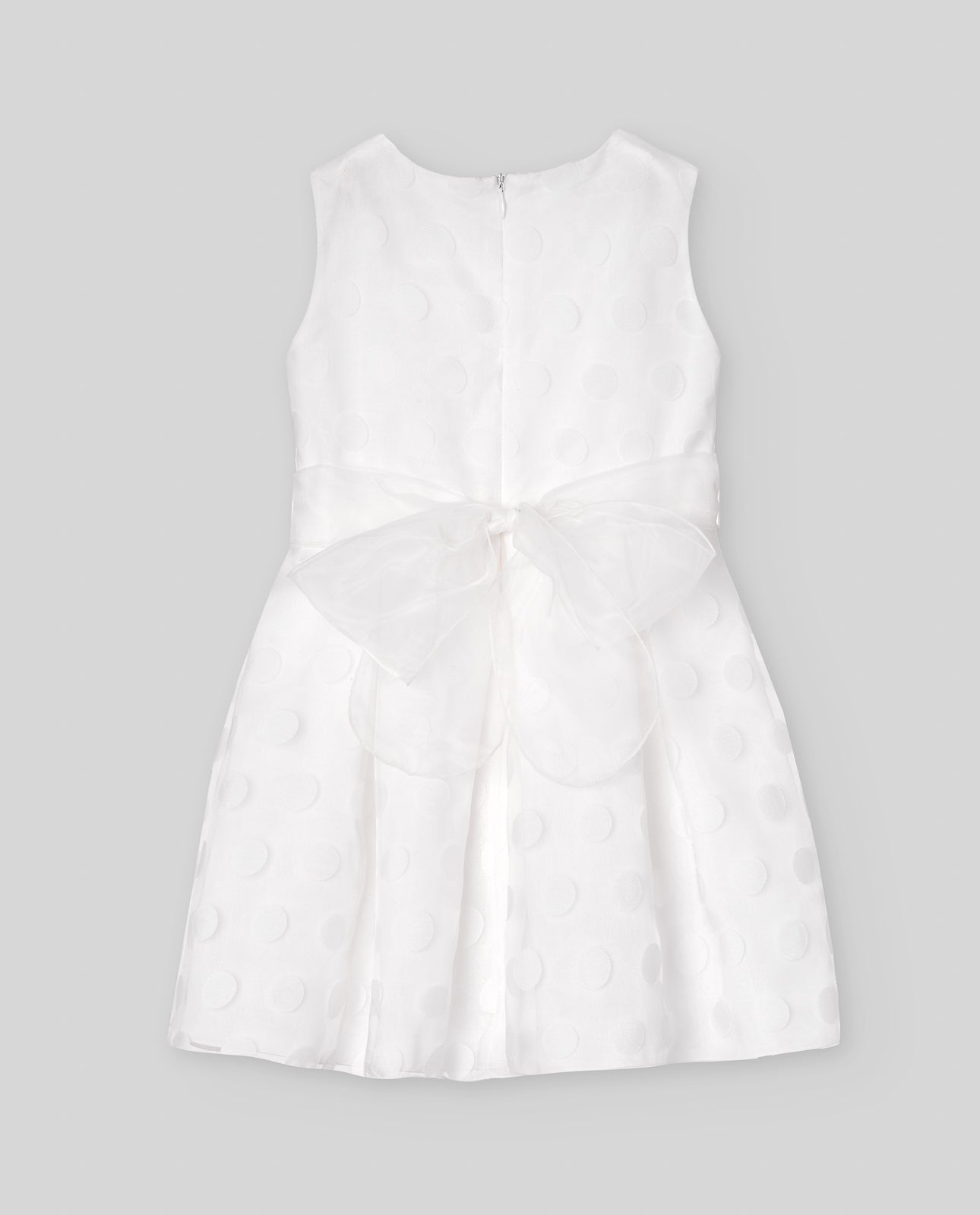 VESTIDO INFANTIL ORGANZA LUNARES "CEREMONIA V25"