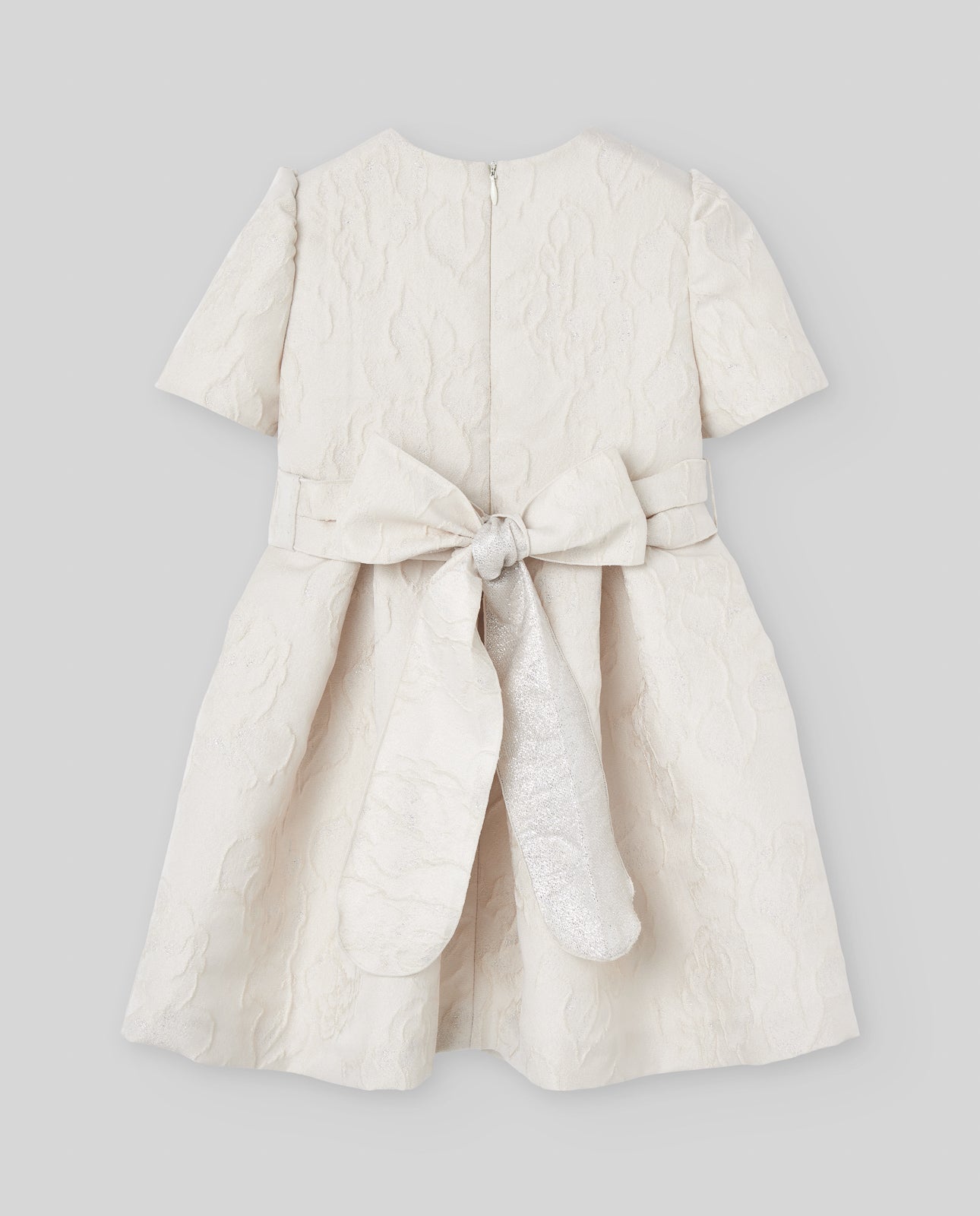 VESTIDO M/C BROCADO INFANTIL "CEREMONIA OI 26-27"