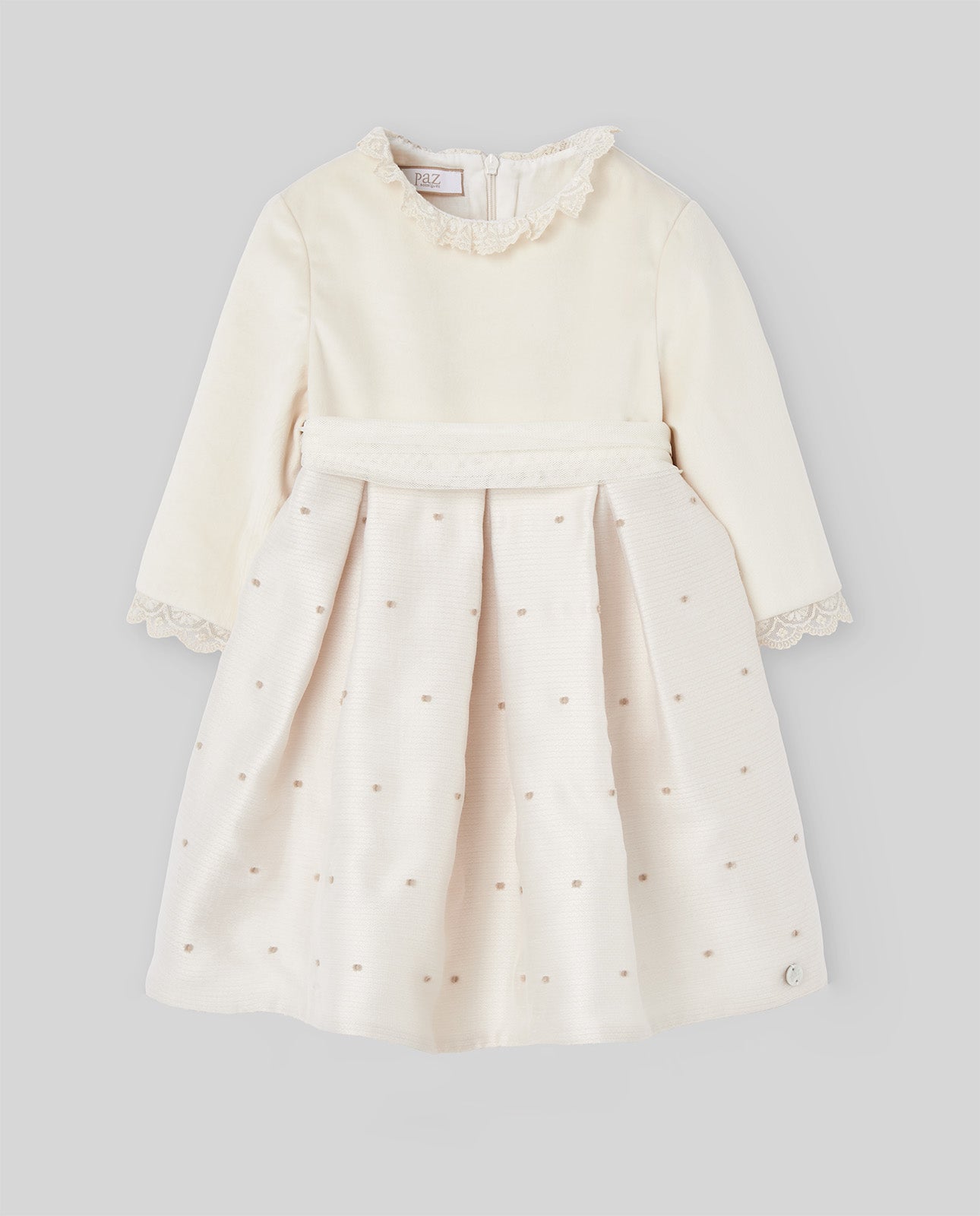 VESTIDO M/L COMBINADO INFANTIL "CEREMONIA OI 26-27"