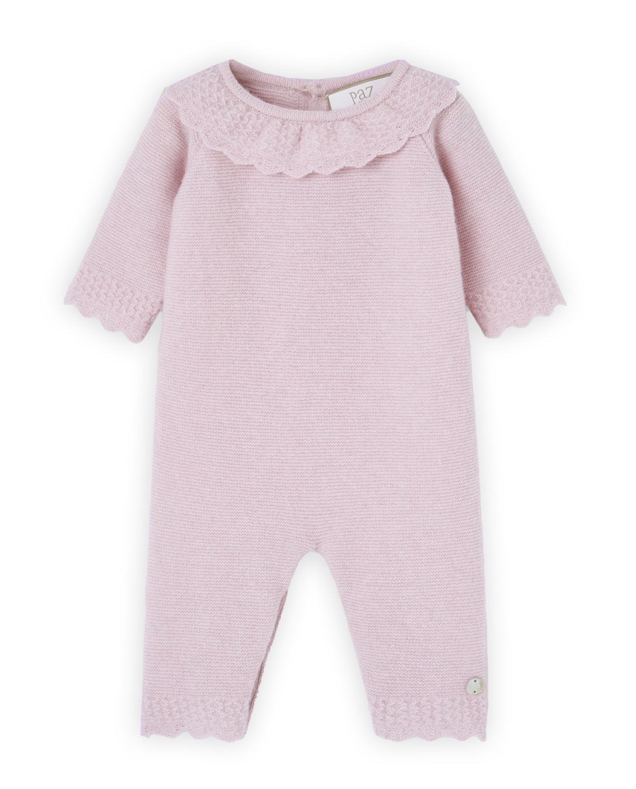 Pelele rosa lana cashmere ESSENTIA