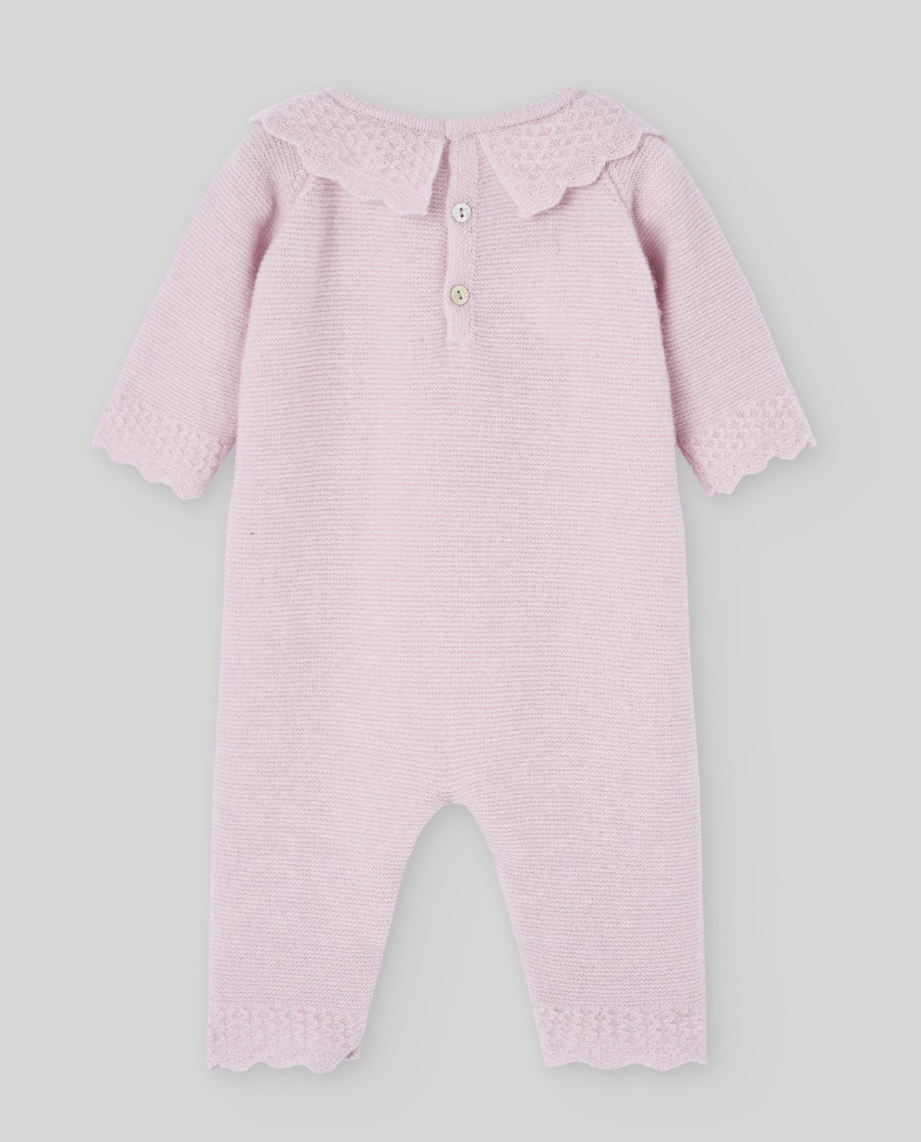 Pink cashmere wool romper "ESSENTIA"