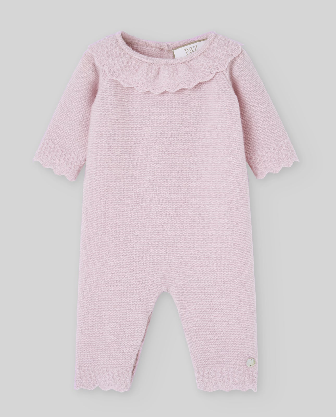 Pelele rosa lana cashmere ESSENTIA