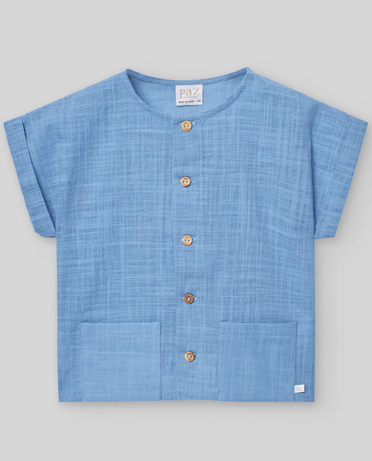 Camisa azul "POMBA"