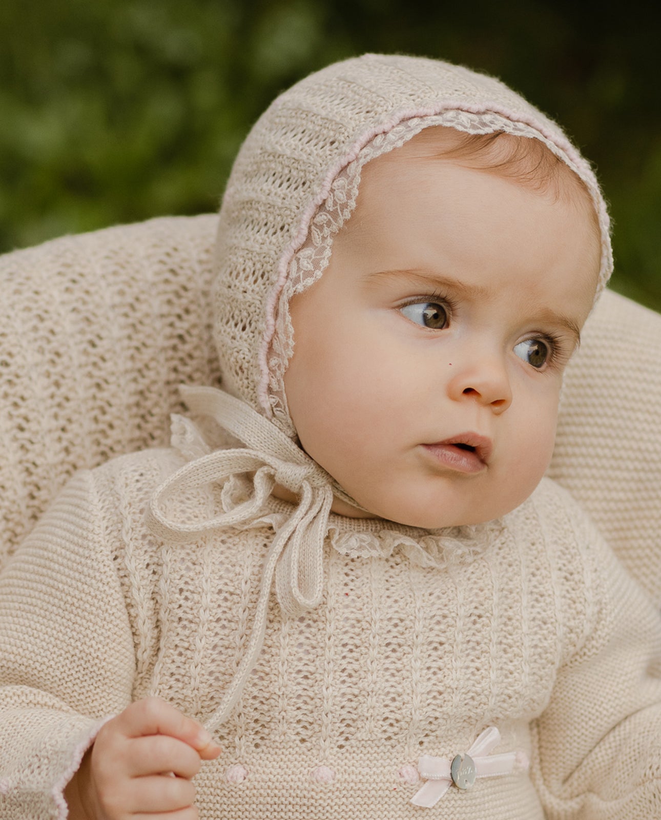 Cotton cashmere bonnet "ALEGRIA"