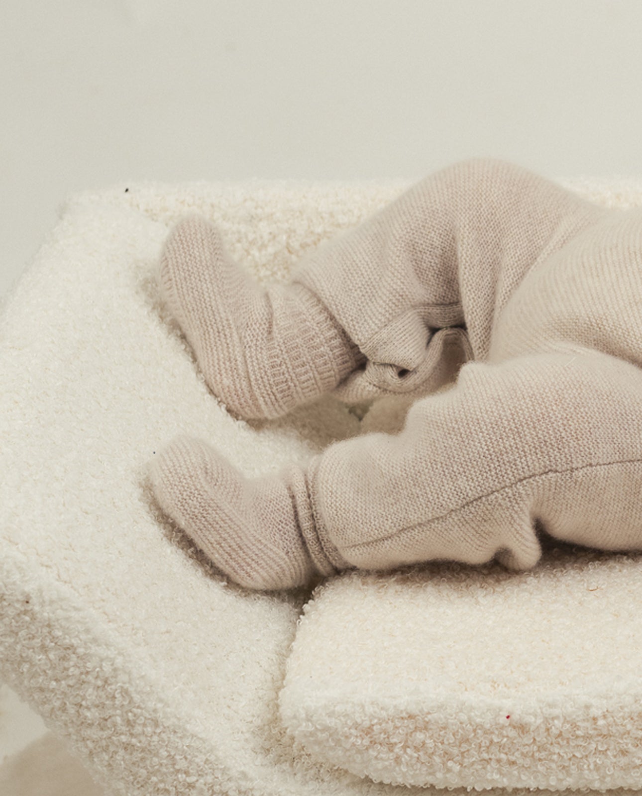 Chaussons en tricot en angora ESSENTIA