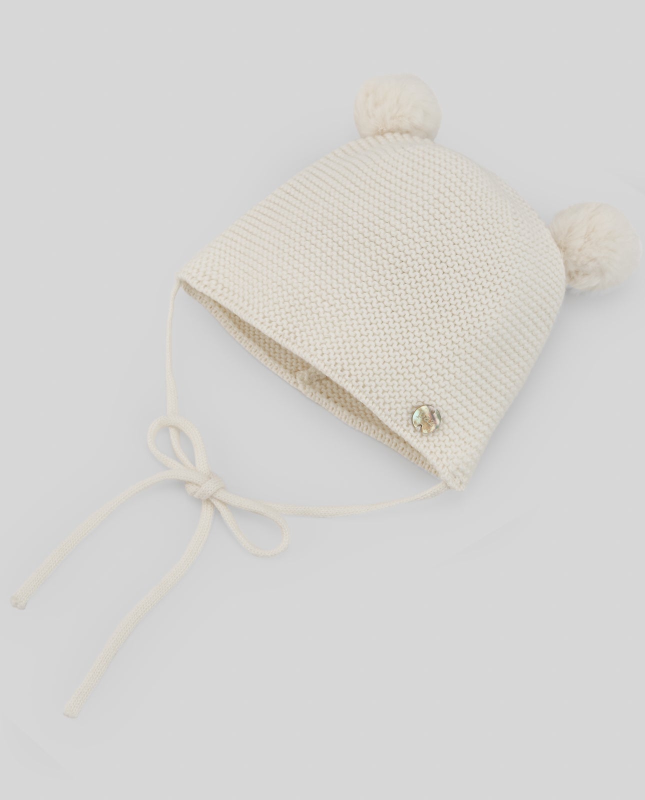 Bonnet cachemire à pompons "ESENCIAL"
