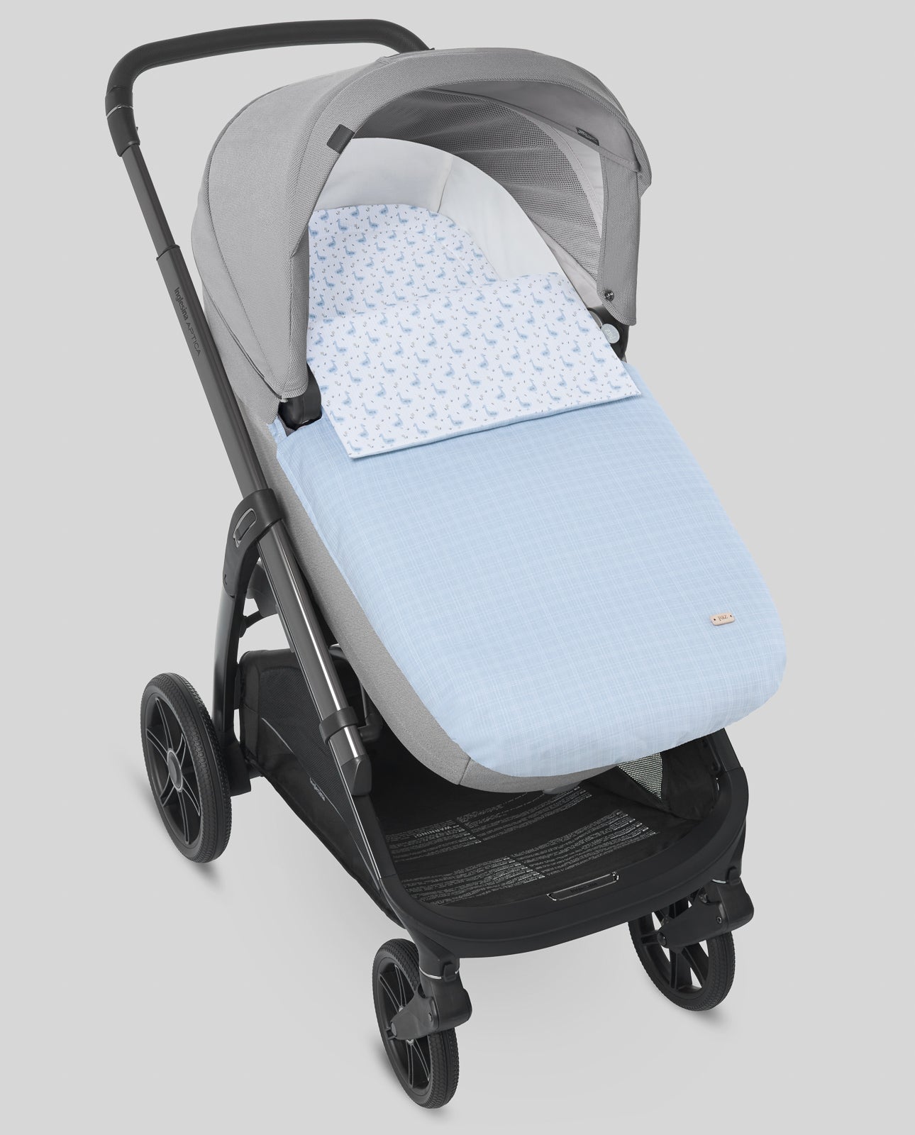 Set chancelière poussette + sac de base GANSO