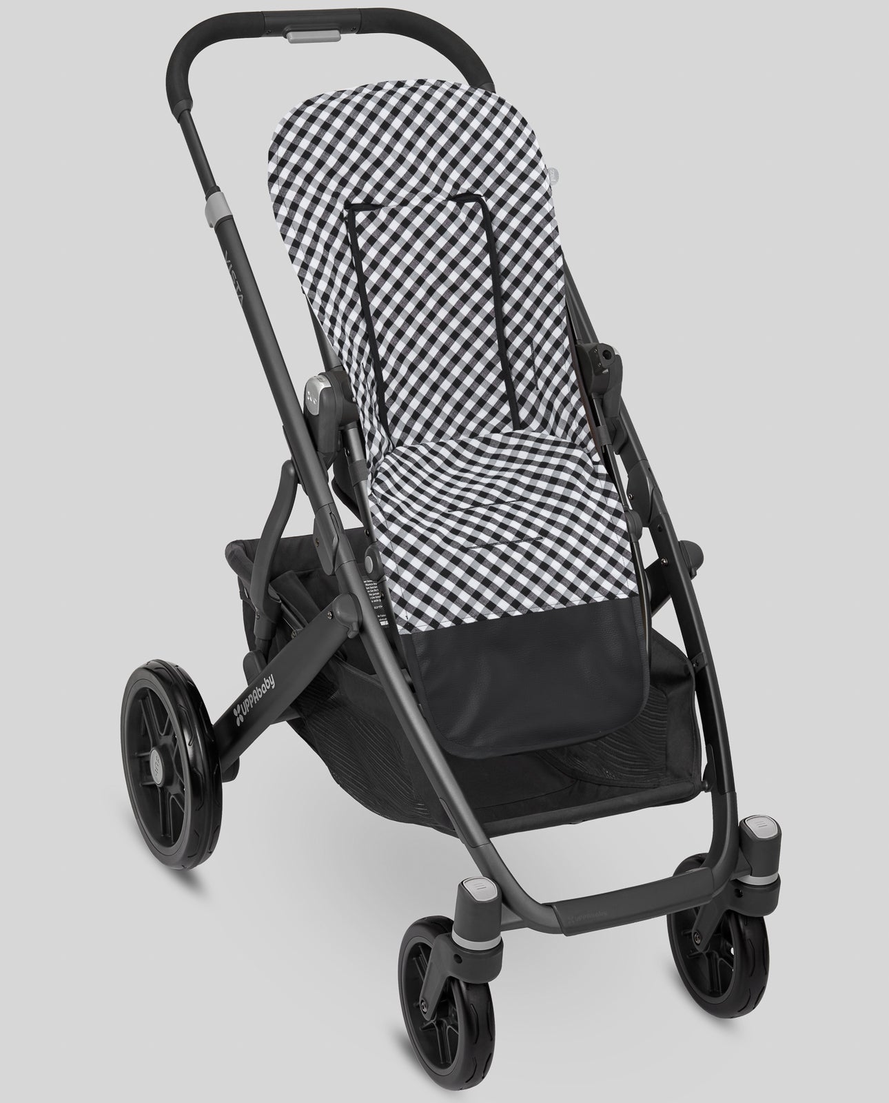 Colchoneta silla estrecha vichy NERO