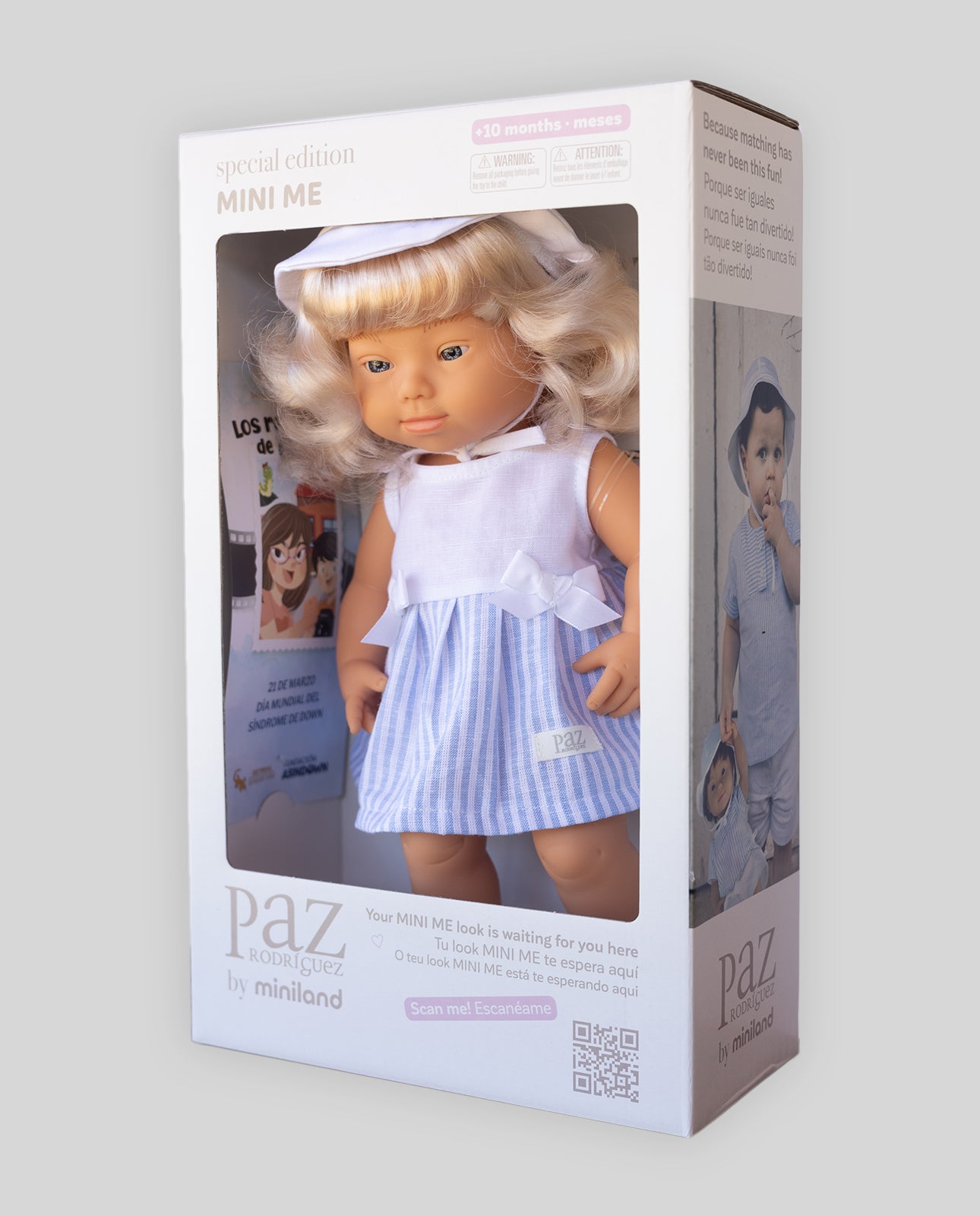 Down Syndrome Doll PAZ Rodriguez by Miniland "MINI ME"