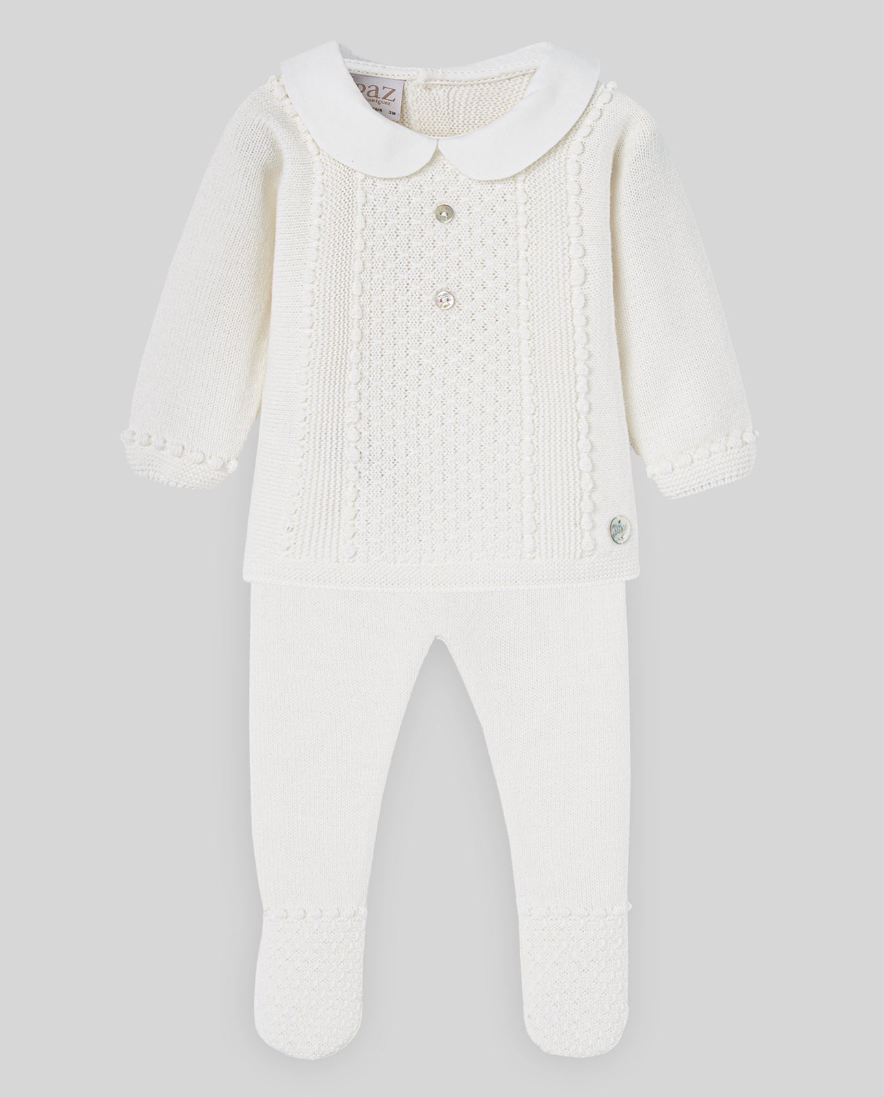 Set neonato maglia + ghettine PAZ