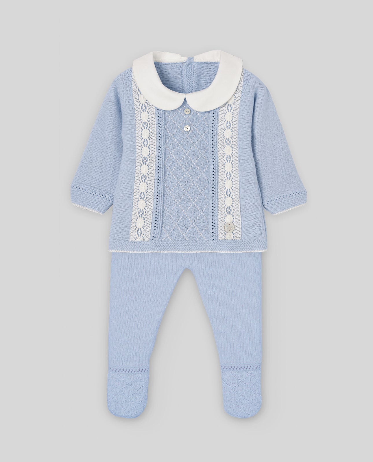 Set Baby Strickpullover + Strick-Hose PAZ