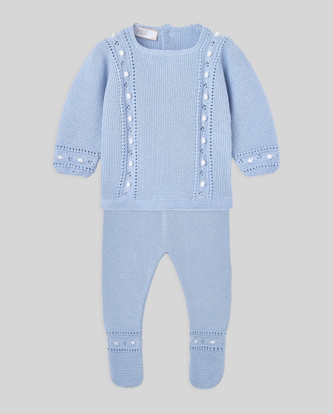 Set Baumwoll-Strickpullover + Strickhose ALEGRA