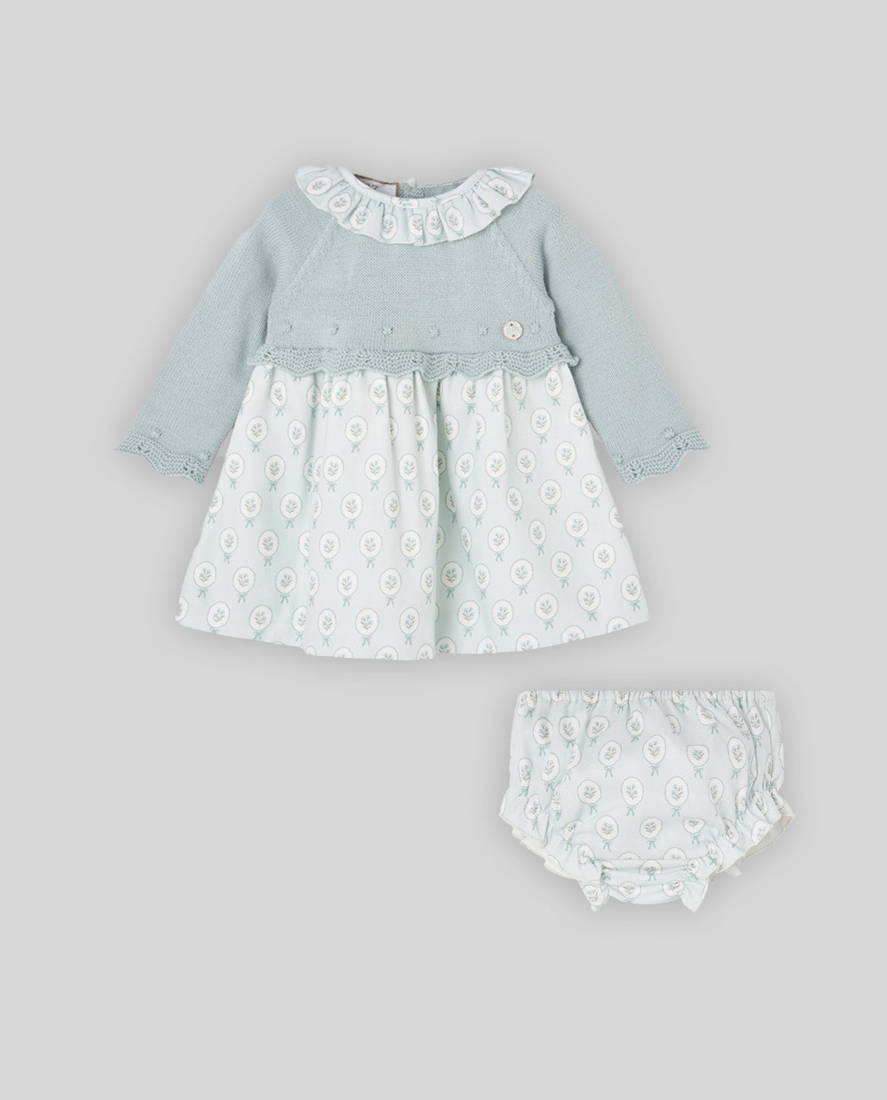 Set Kleid aus Strickstoff + Höschen LEIRA
