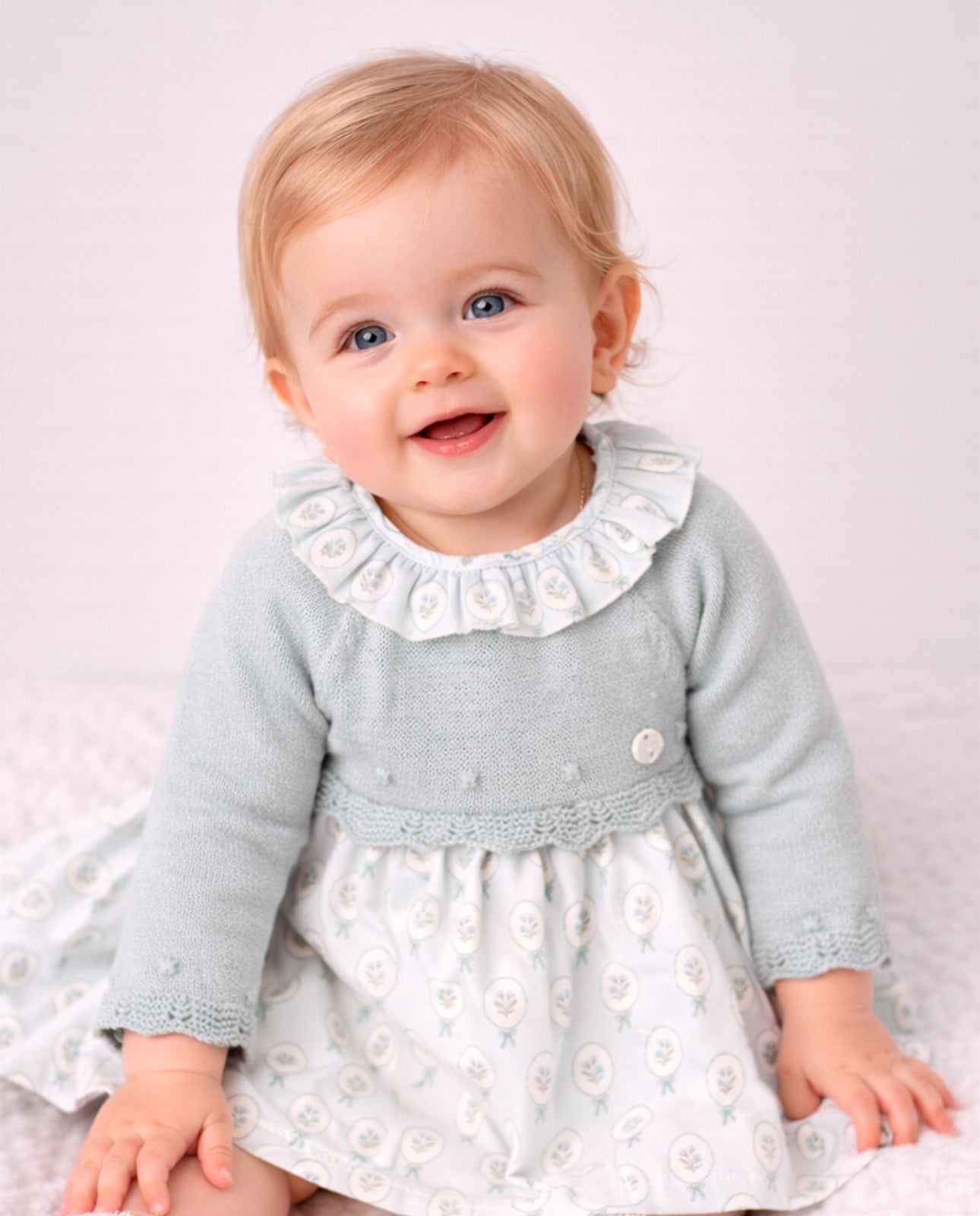 Set Kleid aus Strickstoff + Höschen LEIRA