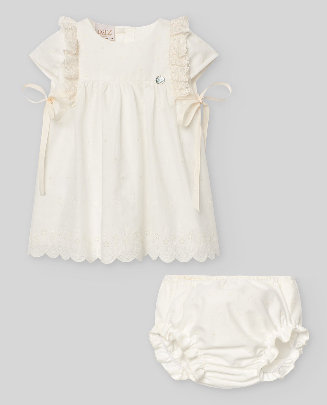 Conjunto vestido + braga PAZ