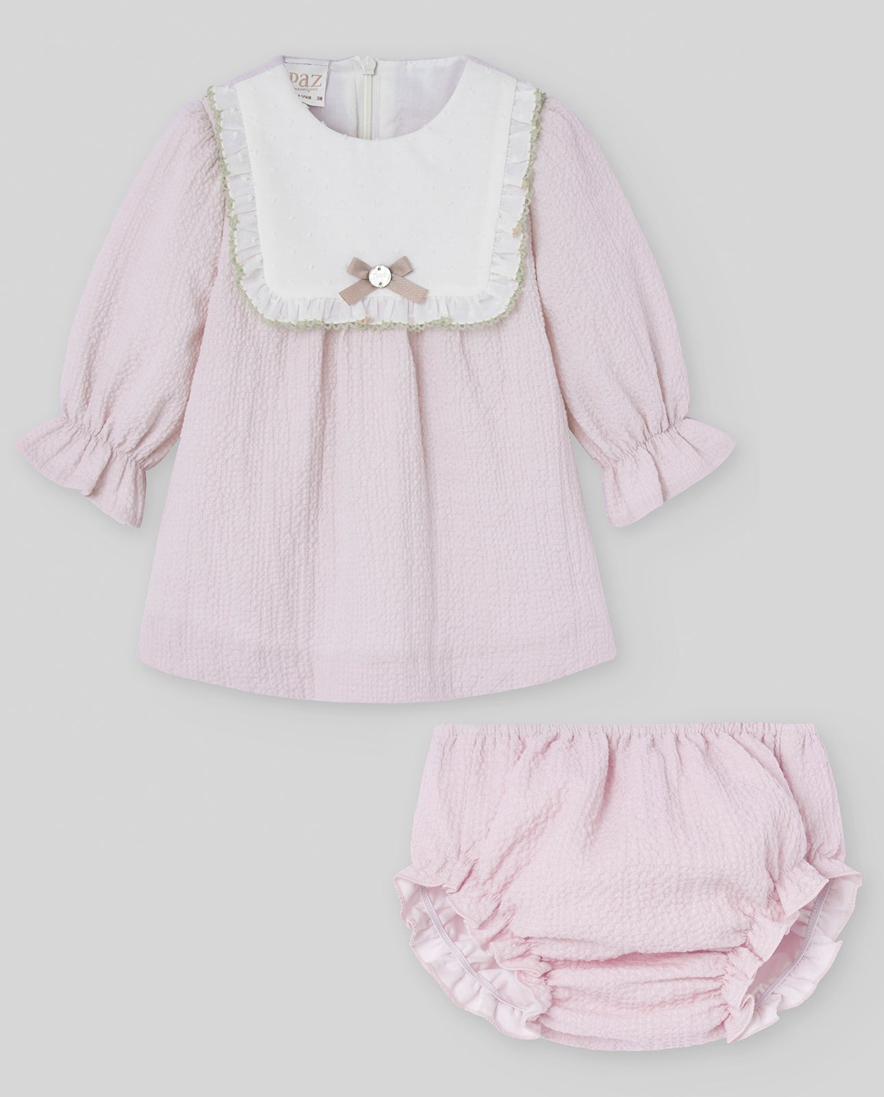 Conjunto vestido + braga rosa ERIZOS