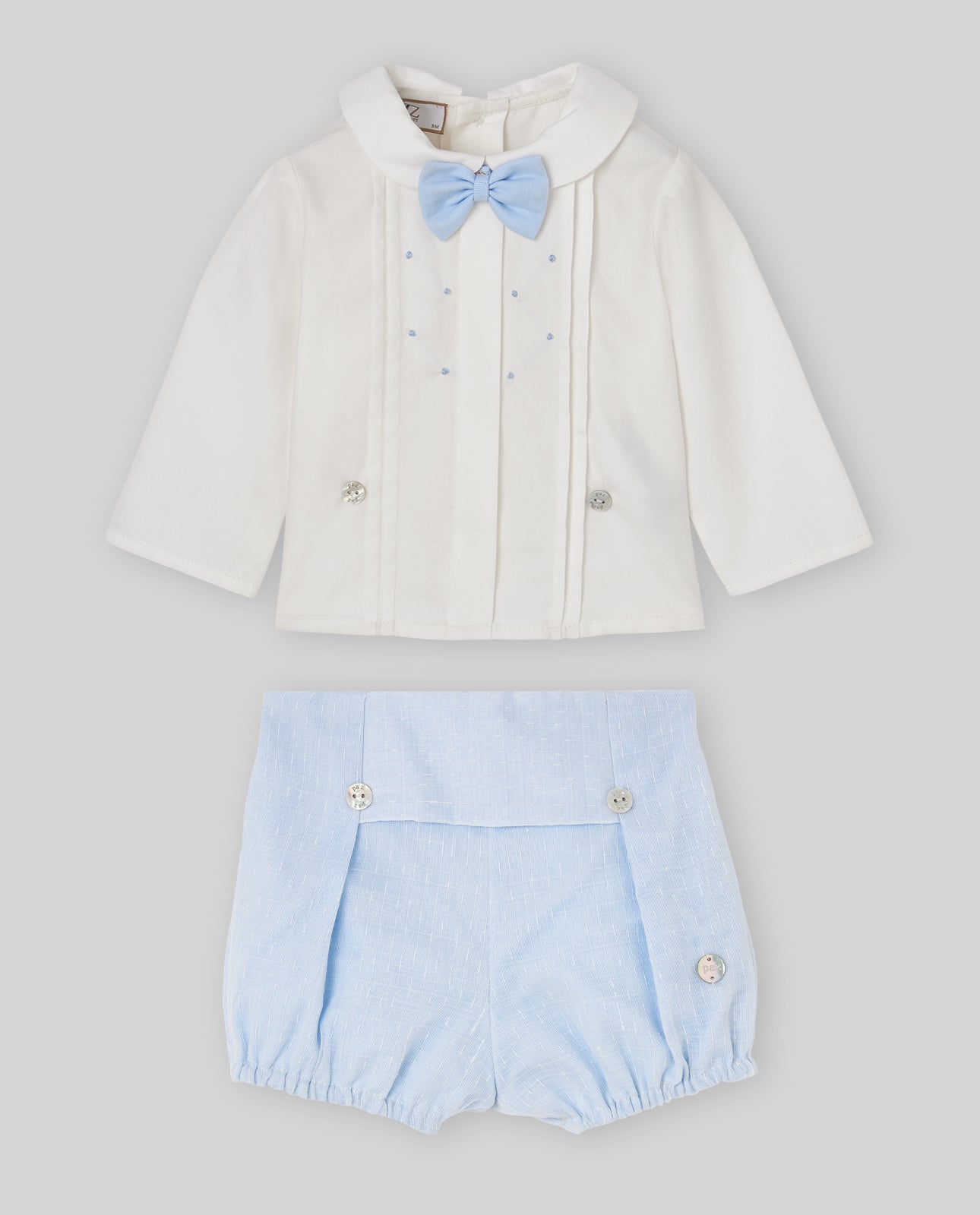Set camicia con fiocco + bermuda FOGAR