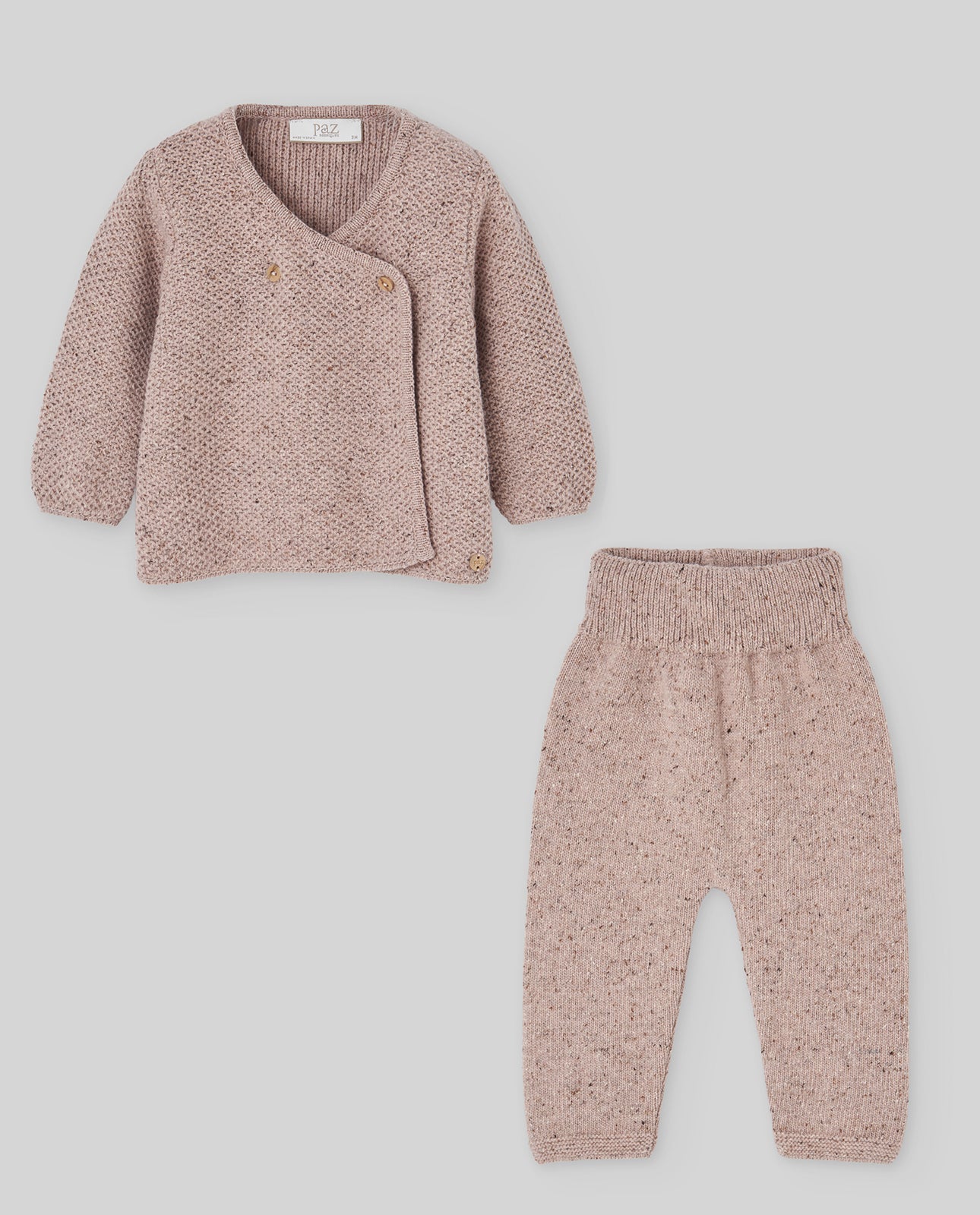 Set Wickelpullover + Strick-Hose MONECA