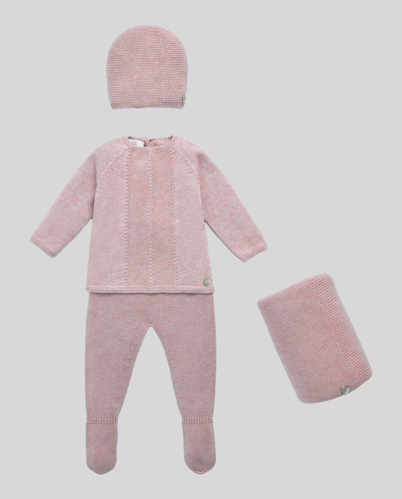 Hat + sweater + leggins + blanket set REGALO
