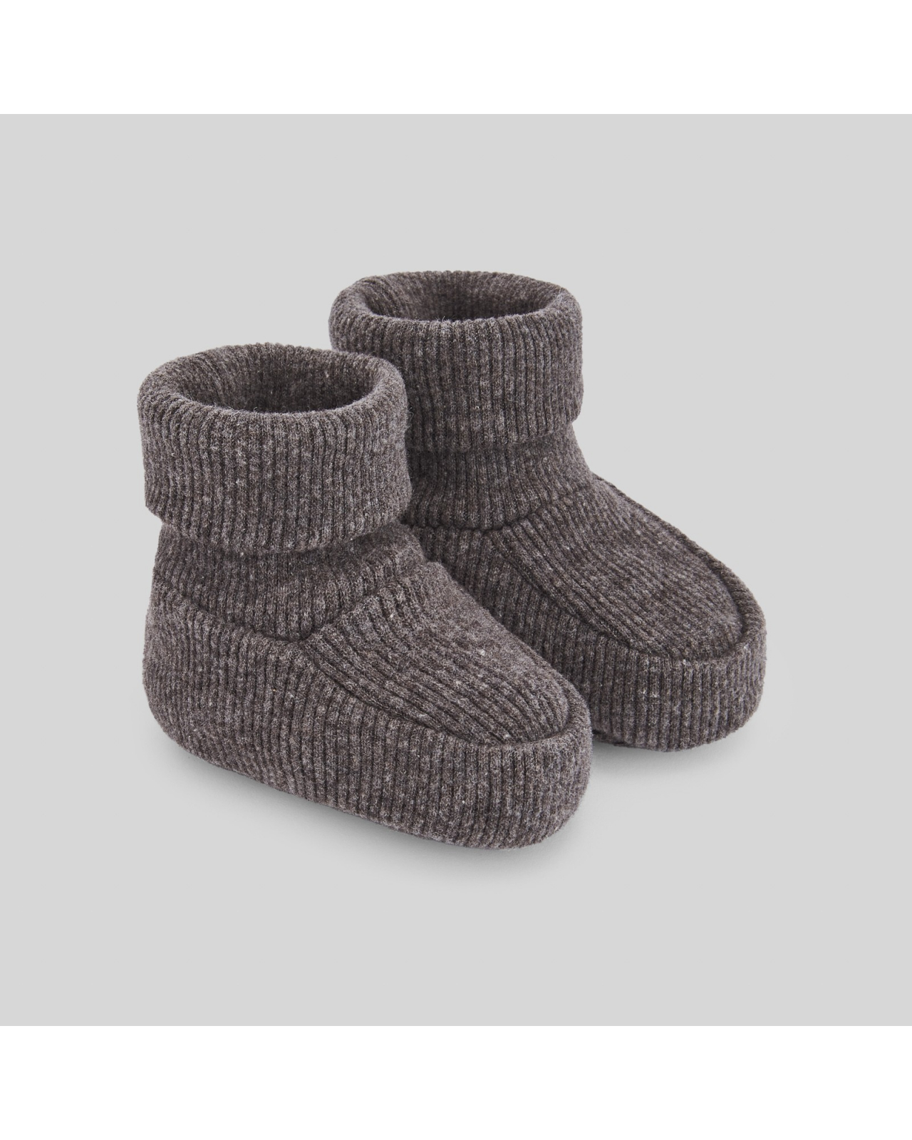 grey newborn booties